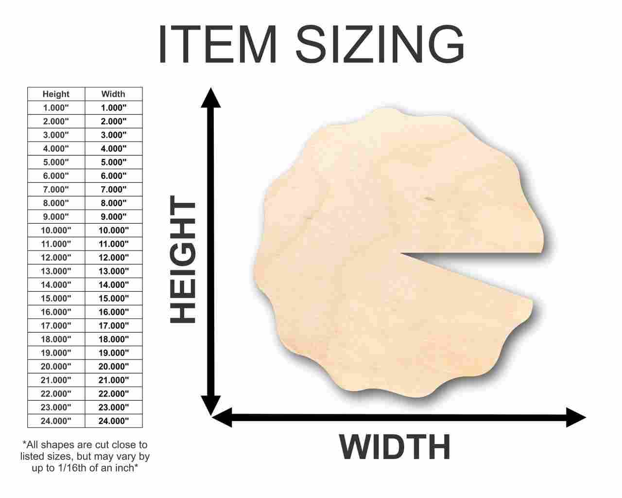 Unfinished Wood Water Lily Shape - Pond - Craft - up to 46" DIY - Image 2