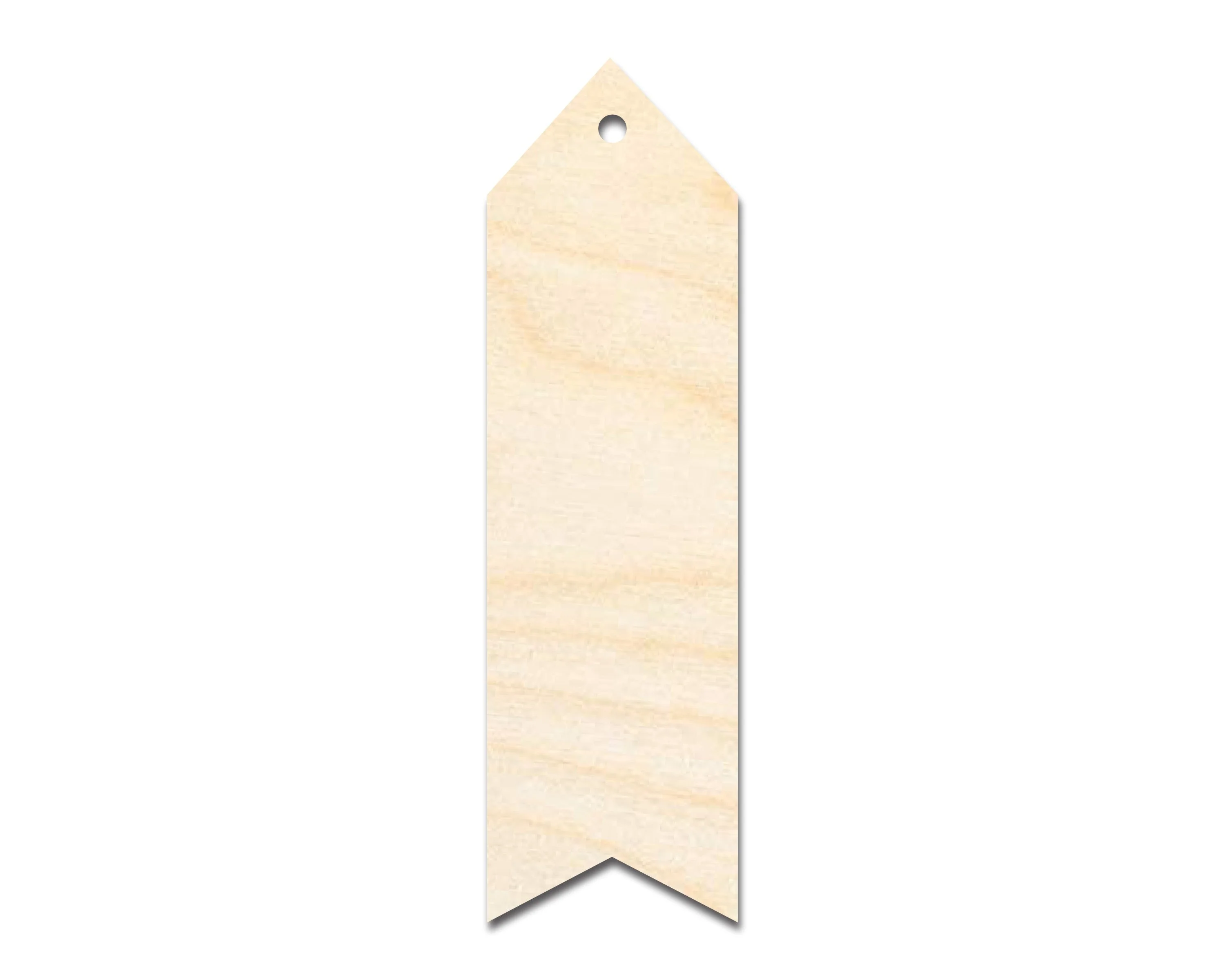 Unfinished Wood Wavy Simple Bookmark Shape | DIY Craft Cutout | up to 12" DIY