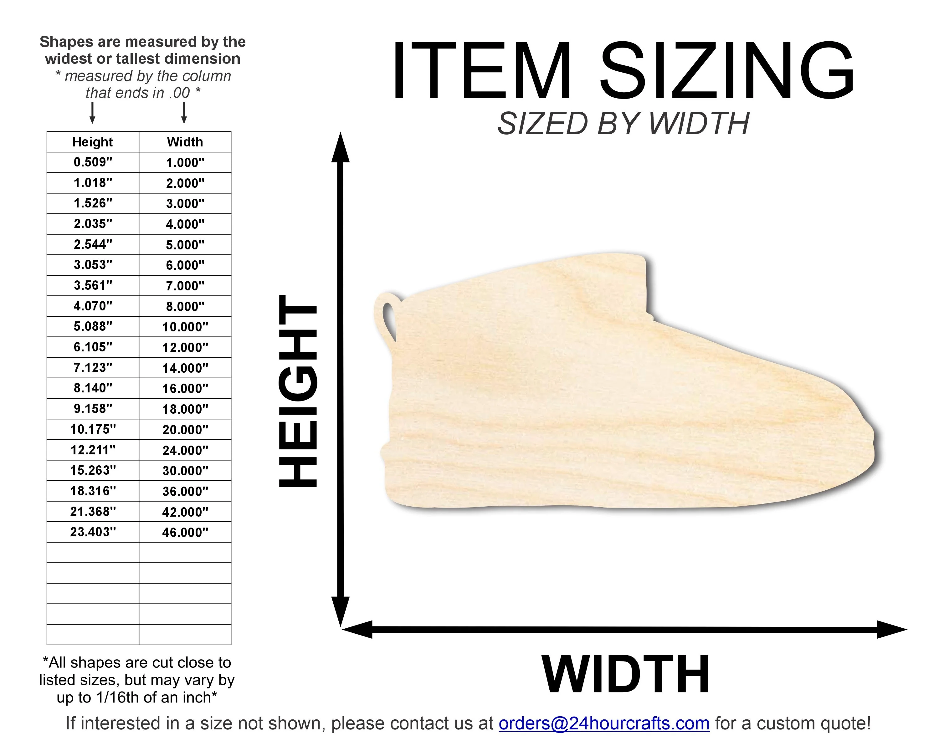 Unfinished Wood Winter Boot Shape | DIY Craft Cutout | up to 46" DIY - Image 2