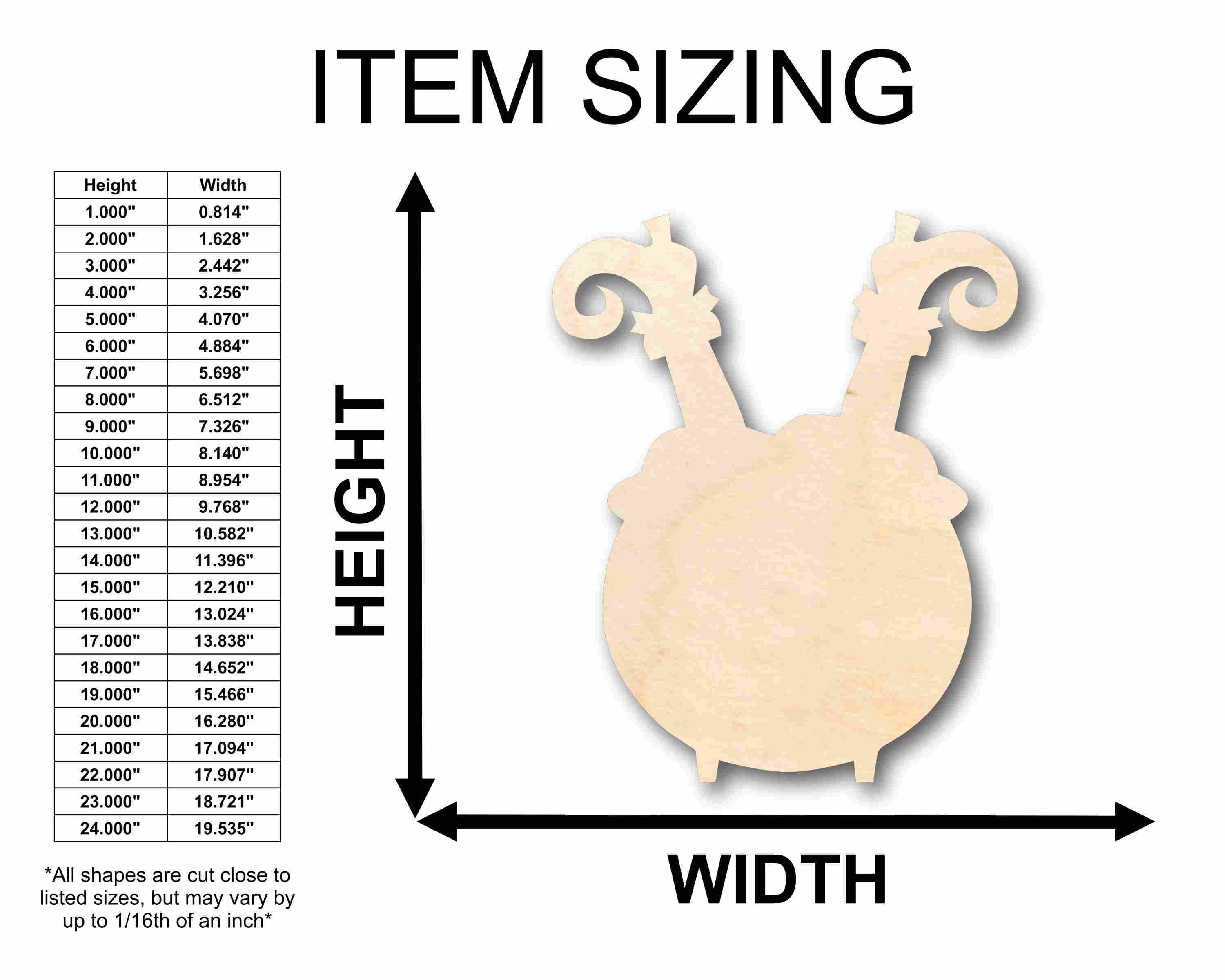 Unfinished Wood Witch Legs Out of Cauldron Silhouette - Craft- up to 46" DIY - Image 2