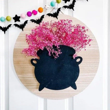 Unfinished Wood Witches Cauldron Shape - Halloween - Craft - up to 46" DIY - Image 2