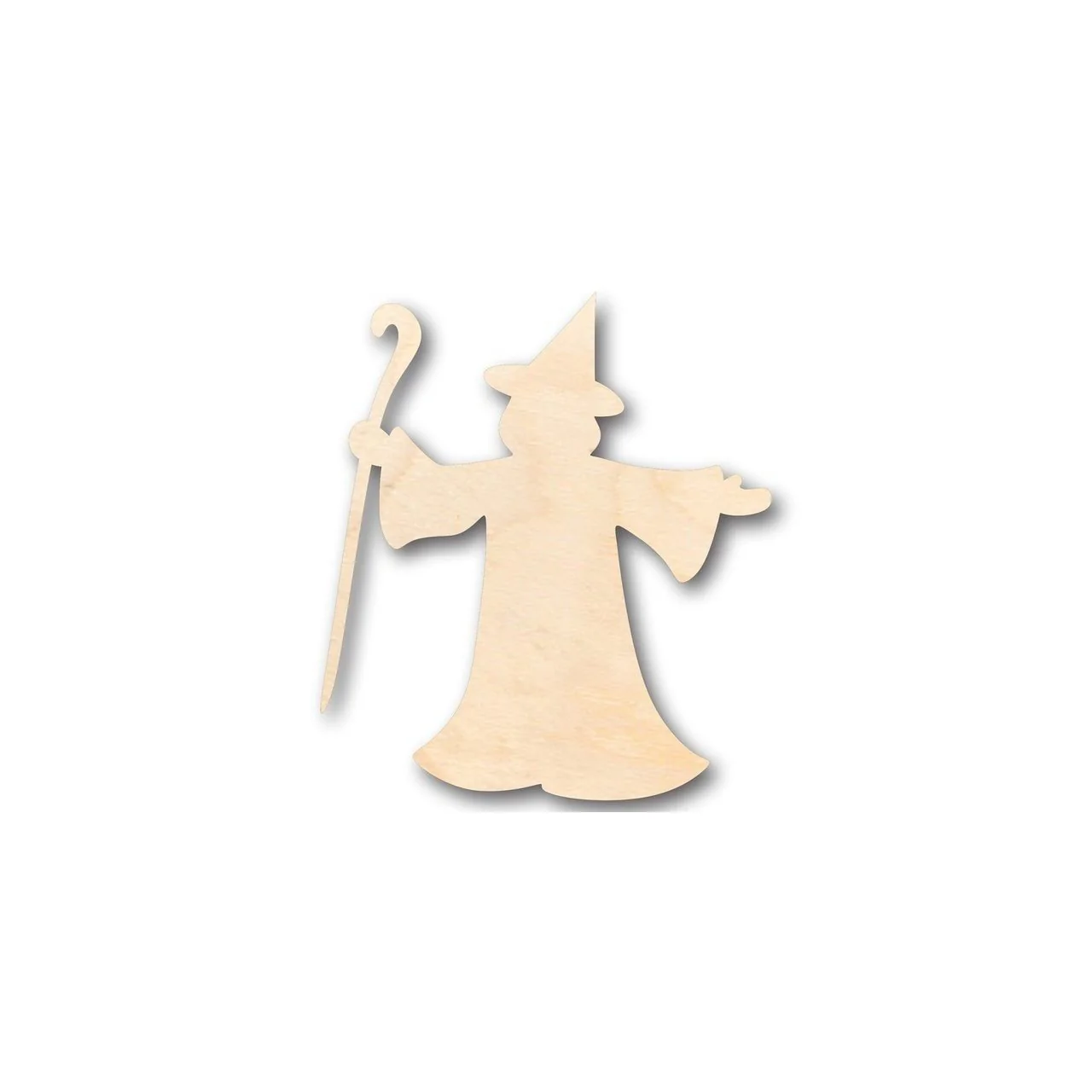 Unfinished Wood Wizard Fantasy Shape - Halloween - Craft - up to 46" DIY
