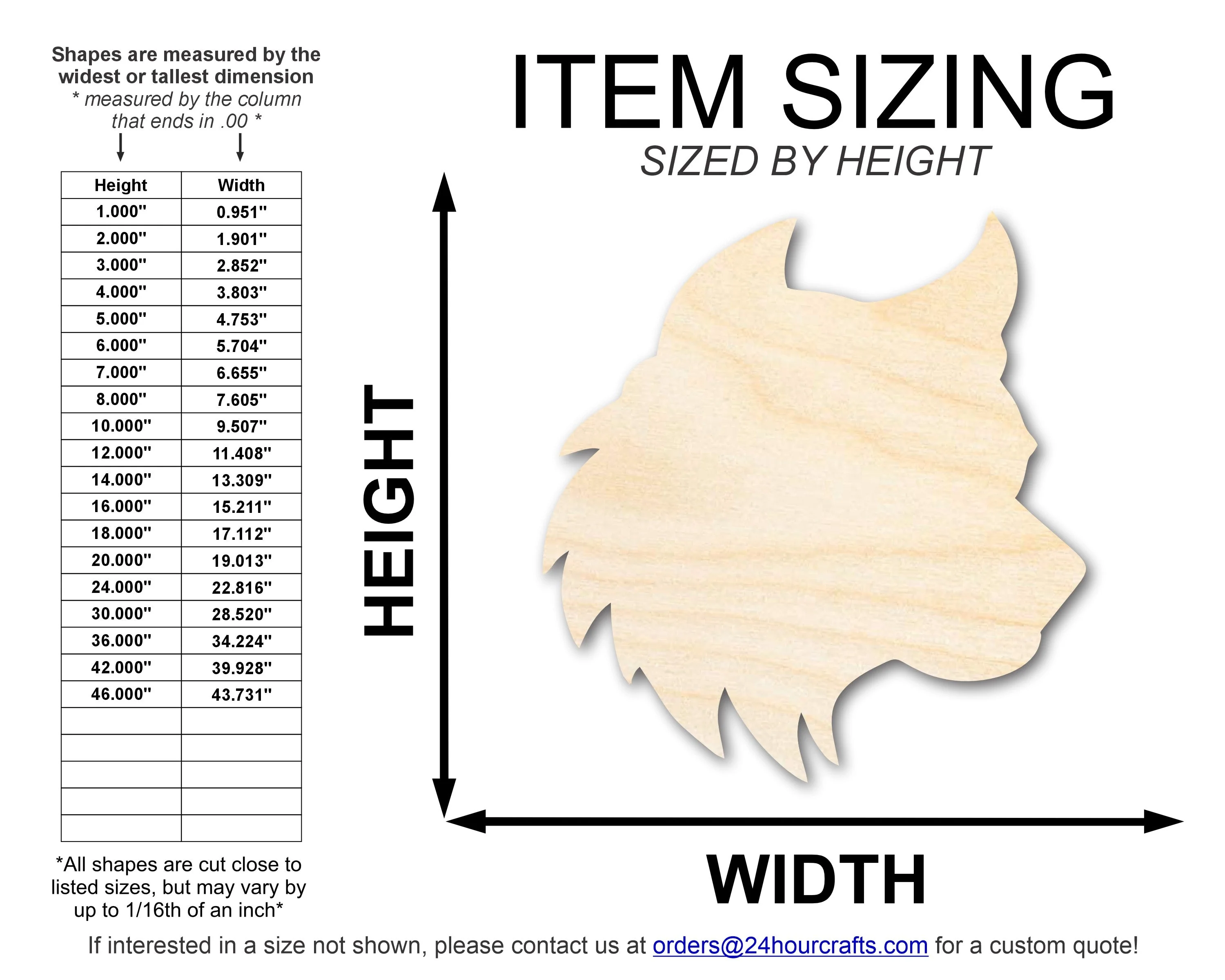 Unfinished Wood Wolf Mascot Shape | DIY Craft Cutout | up to 46" DIY - Image 2