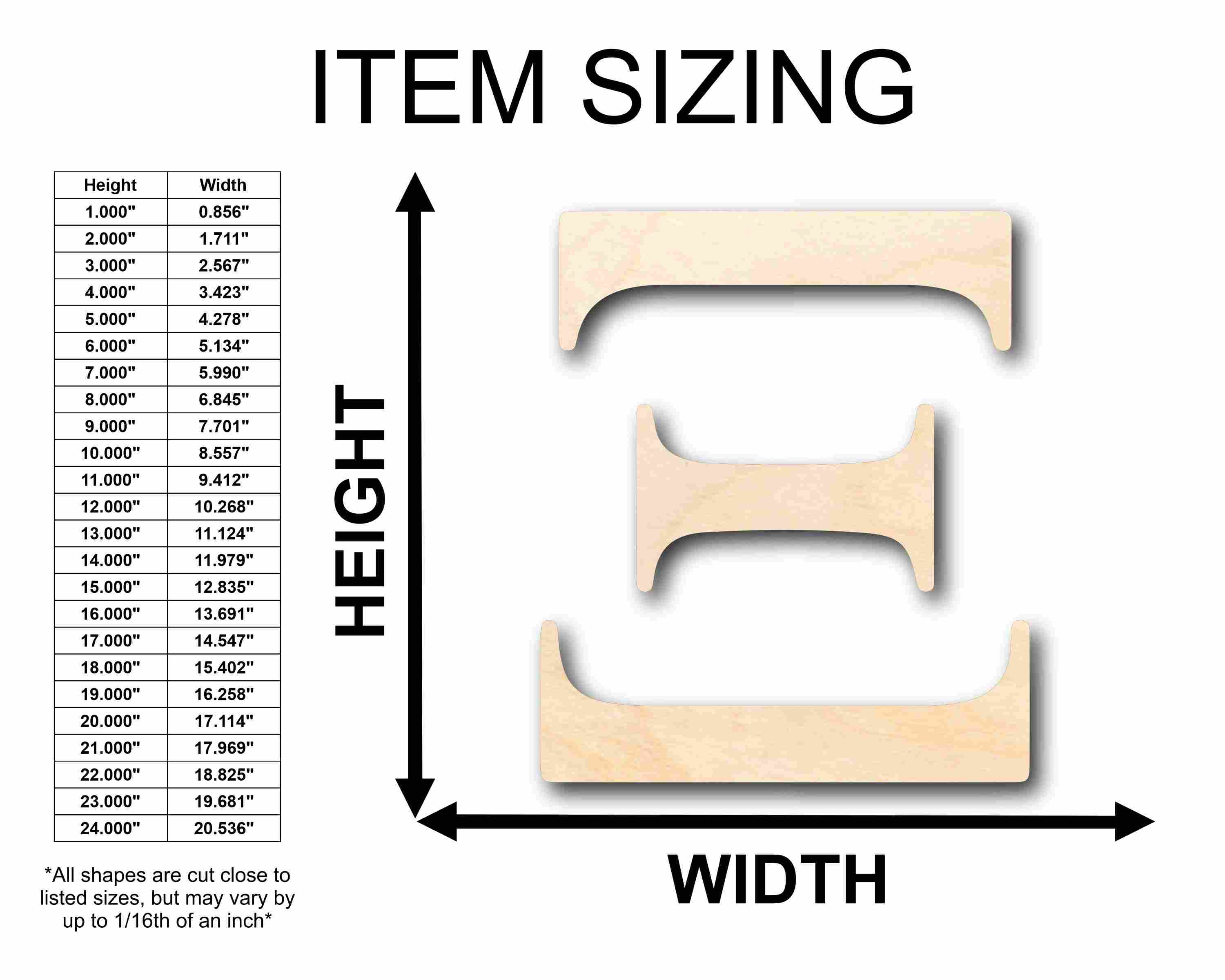 Unfinished Wood Xi Silhouette - Craft- up to 46" DIY - Image 2