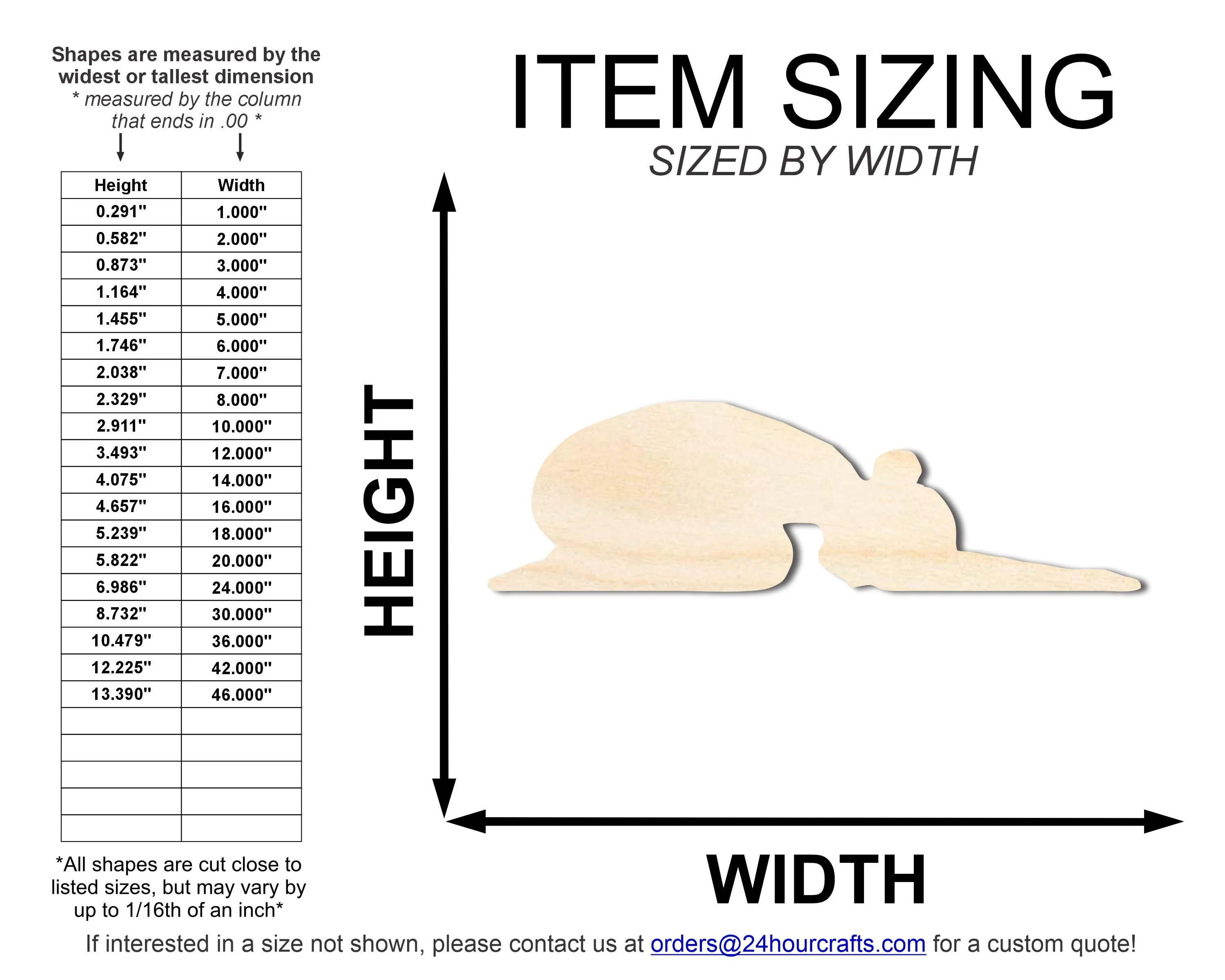 Unfinished Wood Yoga Child's Pose Shape | DIY Craft Cutout | up to 46" DIY - Image 2