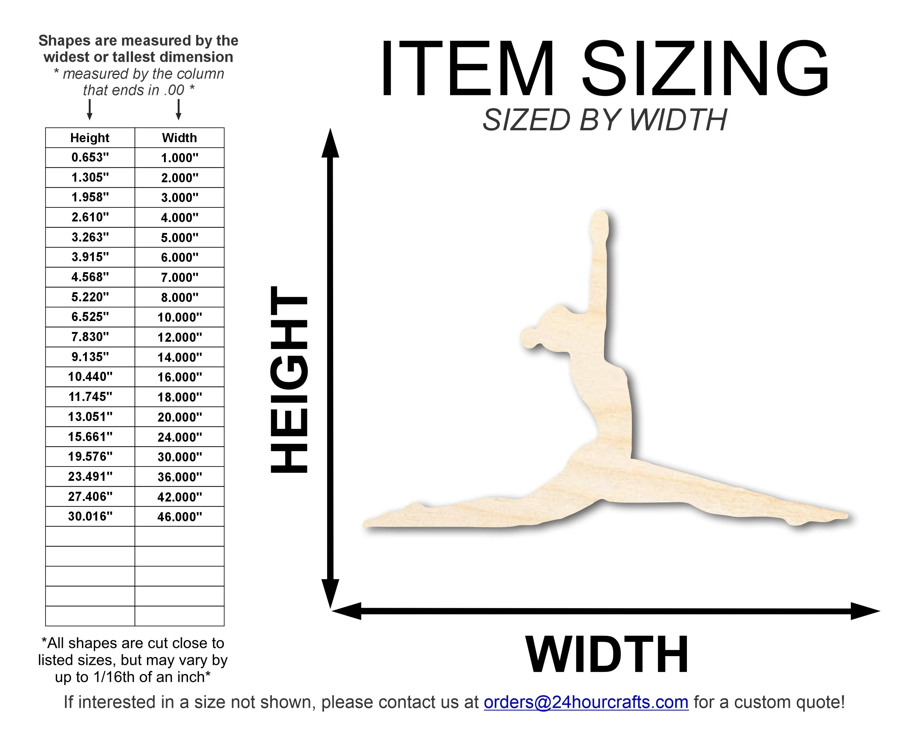 Unfinished Wood Yoga Monkey Pose Shape | DIY Craft Cutout | up to 46" DIY - Image 2