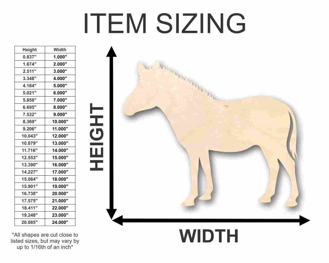 Unfinished Wood Zebra Shape - Africa - Animal - Wildlife - Craft - up to 46" DIY - Image 2