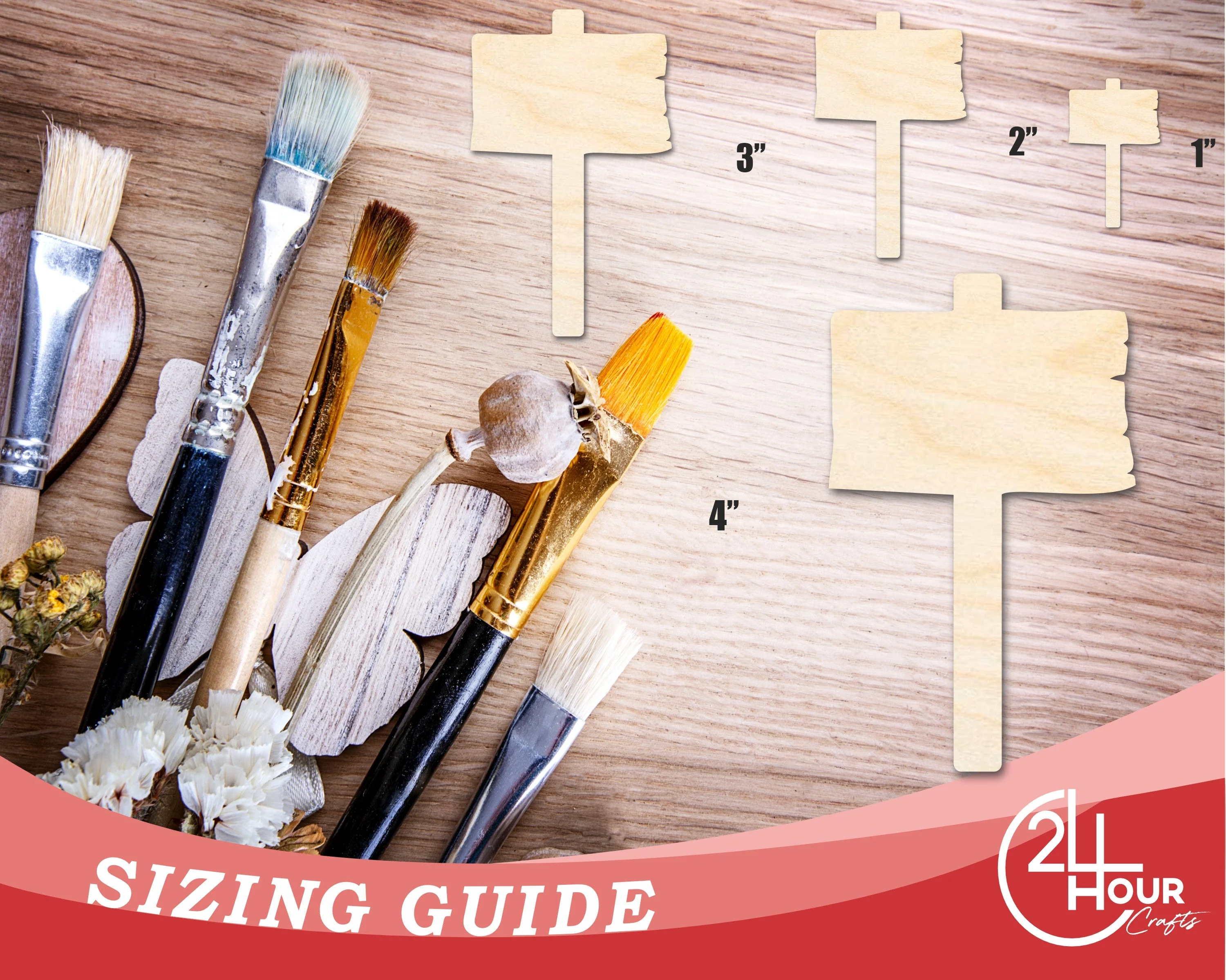 Unfinished Wooden Sign Shape | DIY Craft Cutout | up to 46" DIY - Image 3