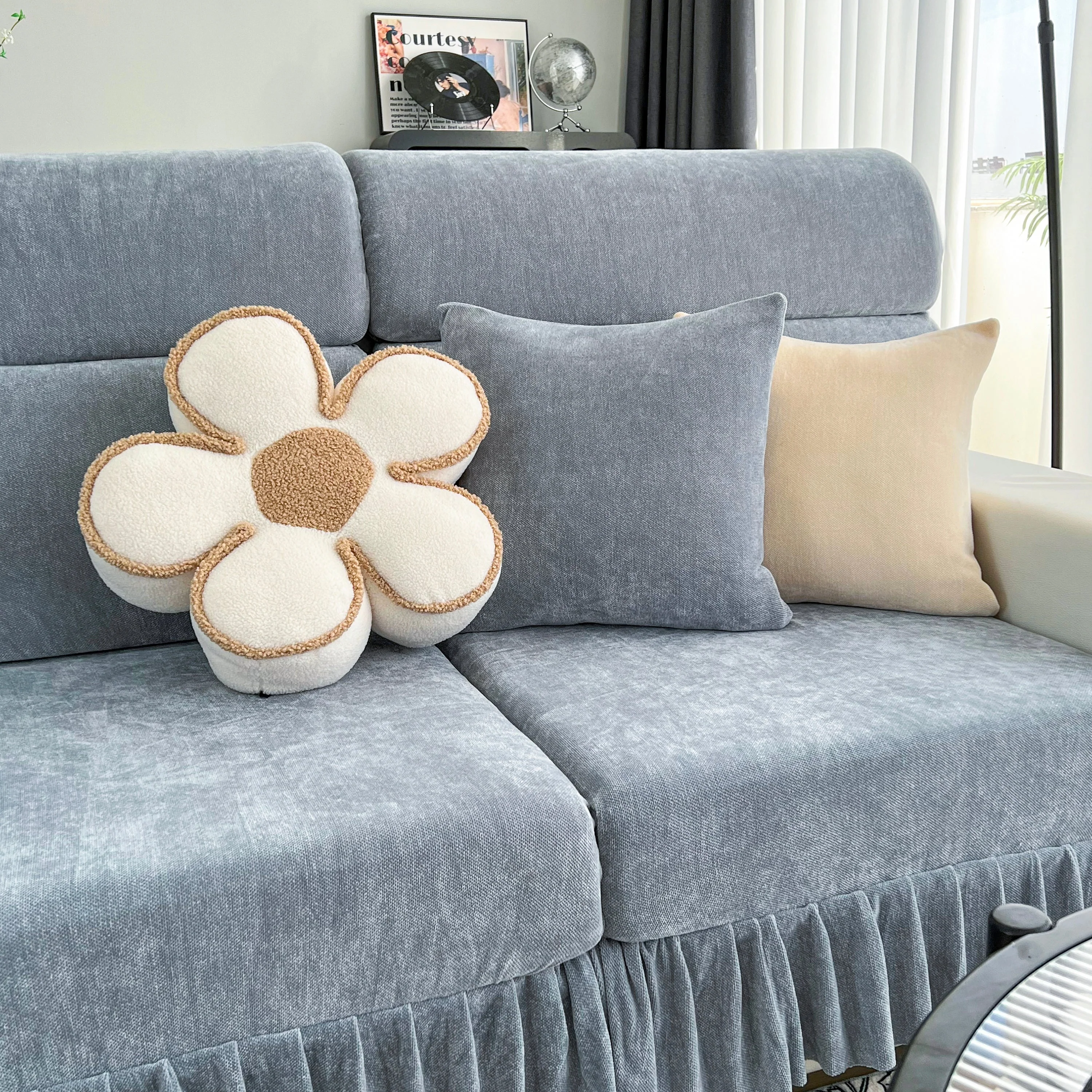 Universal Elastic Skirt Sofa Slipcover, Stretch Sofa Cushion Cover For Bedroom Office Living Room - Image 20