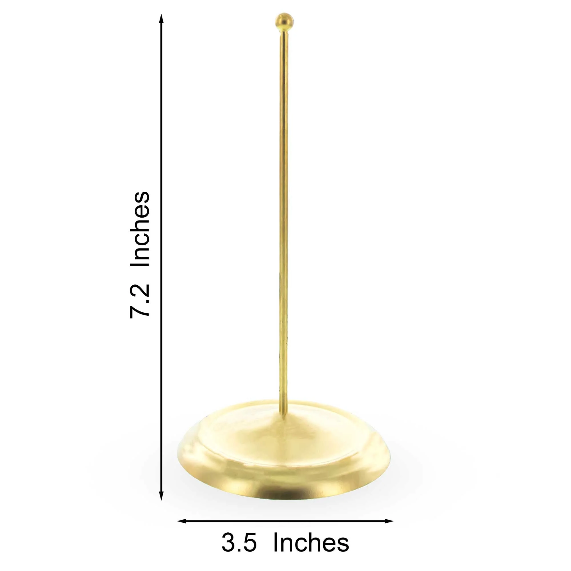 Upright Gold Metal Christmas Tree Topper Finial Stand Display Stand 7.2 Inches (Poland) - Image 3