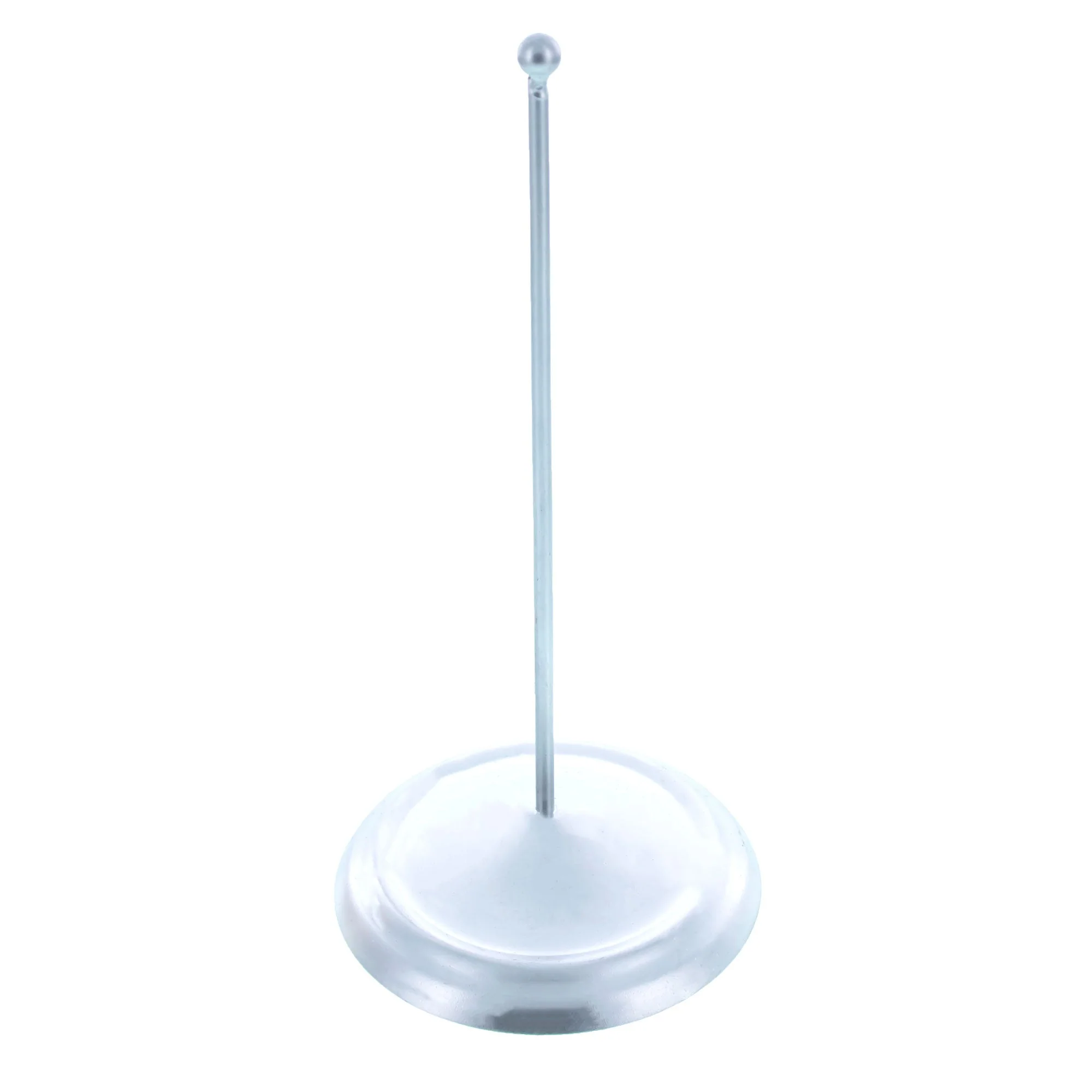 Upright Silver Metal Christmas Tree Topper Finial Stand Display Stand 7.2 Inches (Poland) - Image 4