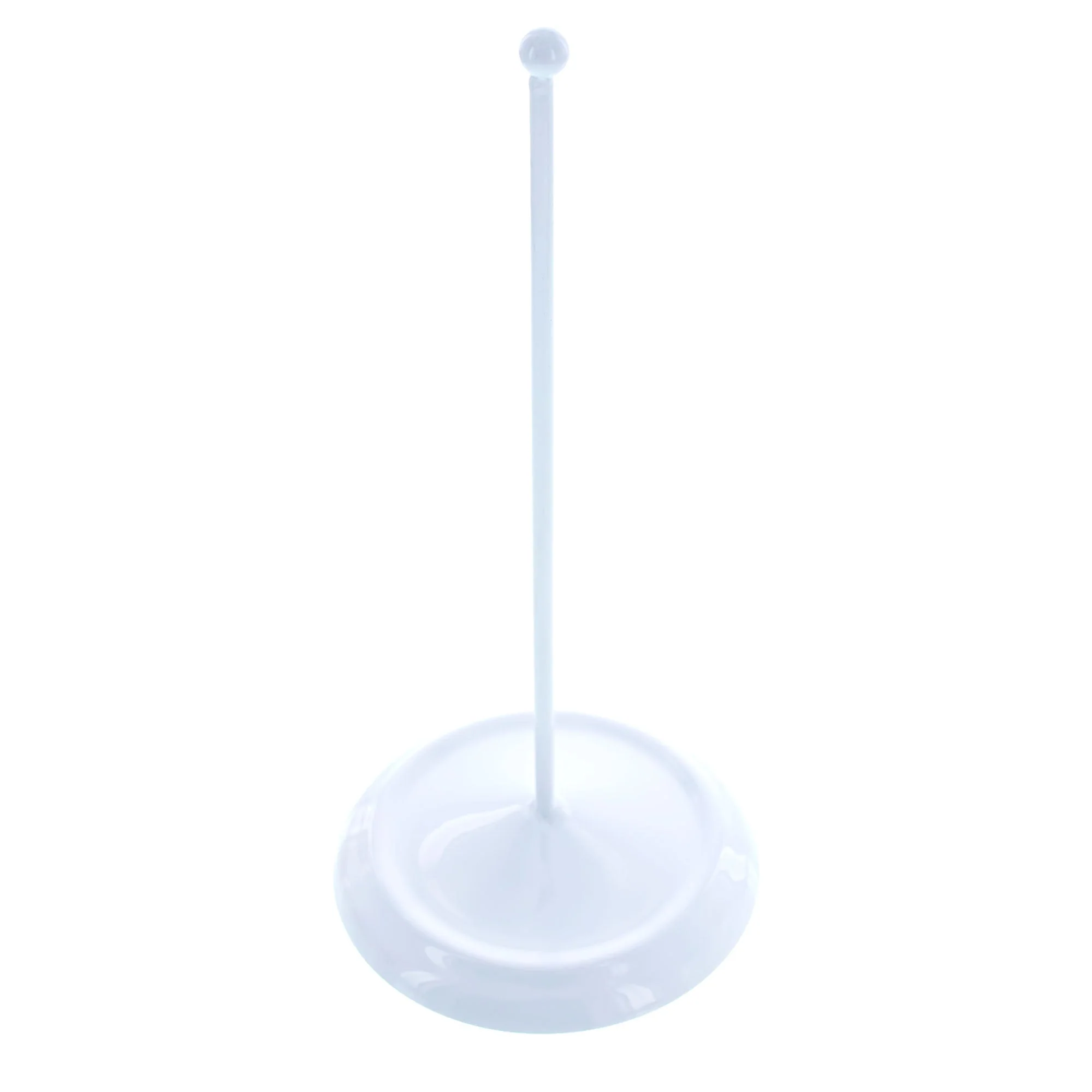 Upright White Metal Christmas Tree Topper Finial Stand Display Stand 7.2 Inches (Poland) - Image 4