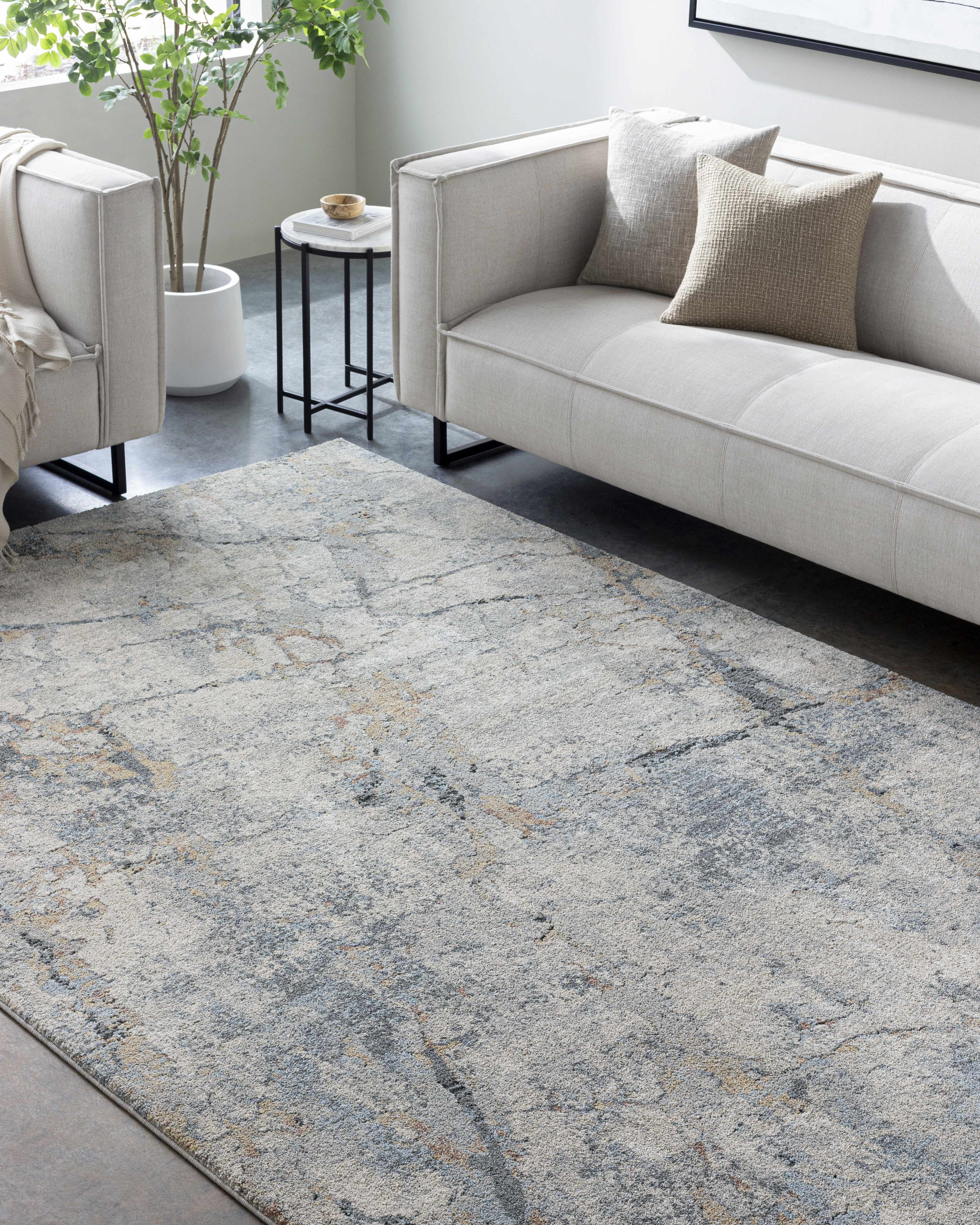 Urowo Blue Thick Luxe Rug - Image 2
