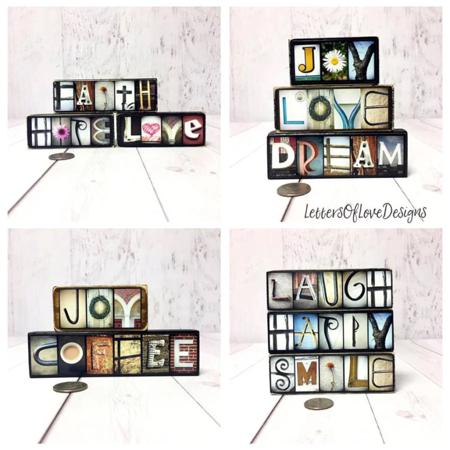 USA Word Block | Multiple Sizes | Letters of Love Designs - Image 4