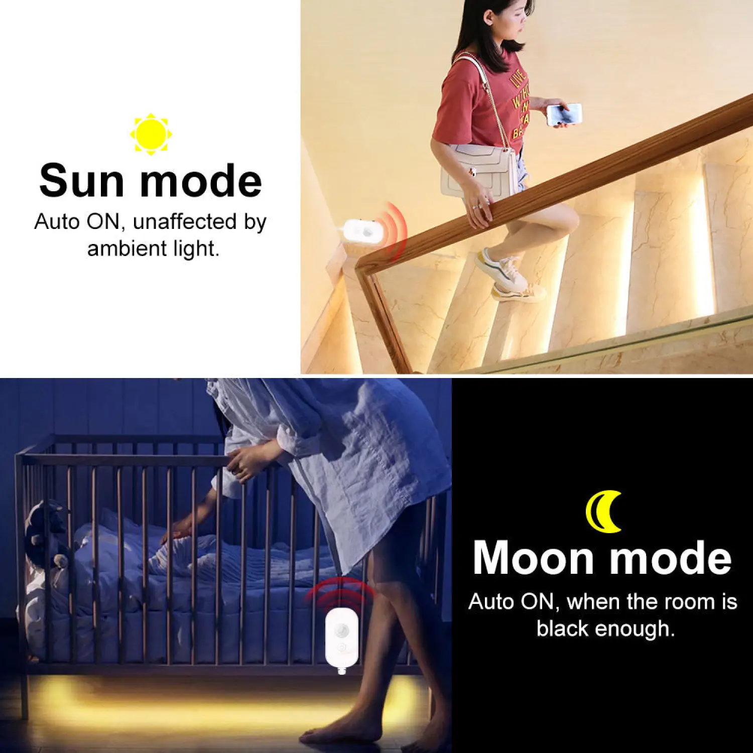 USB Sensor Strip Light LED with Motion Detection for Closet and Home - Image 6