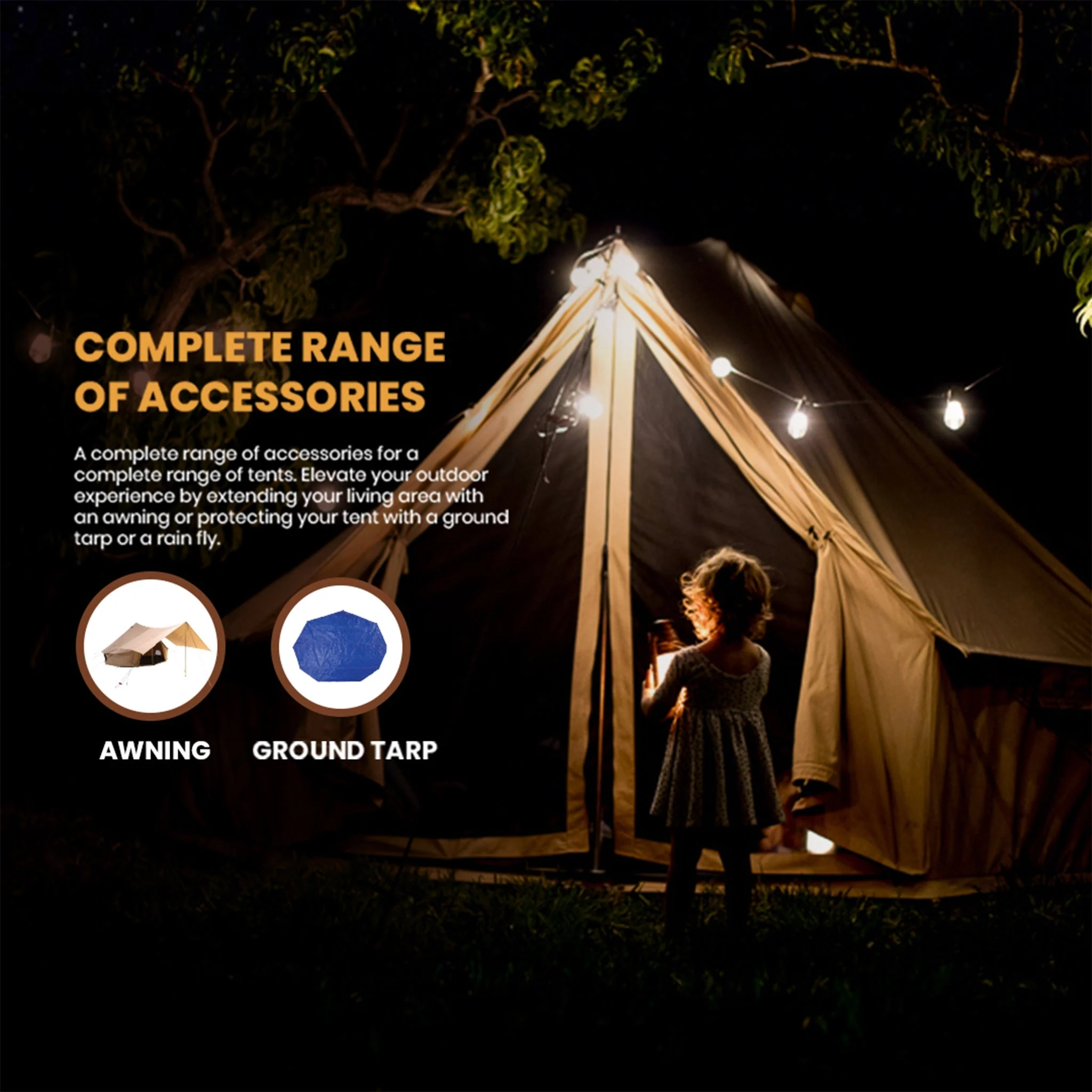 Used - 13' Regatta Bell Tent - Sandstone Beige - Image 7
