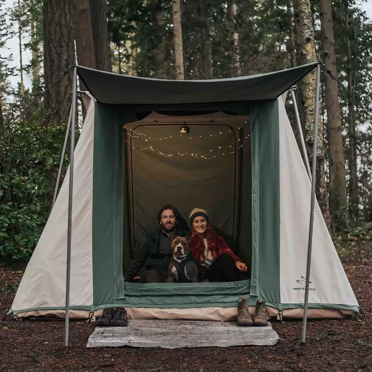 USED - 7'x9' Prota Canvas Cabin Tent, Deluxe - Image 2