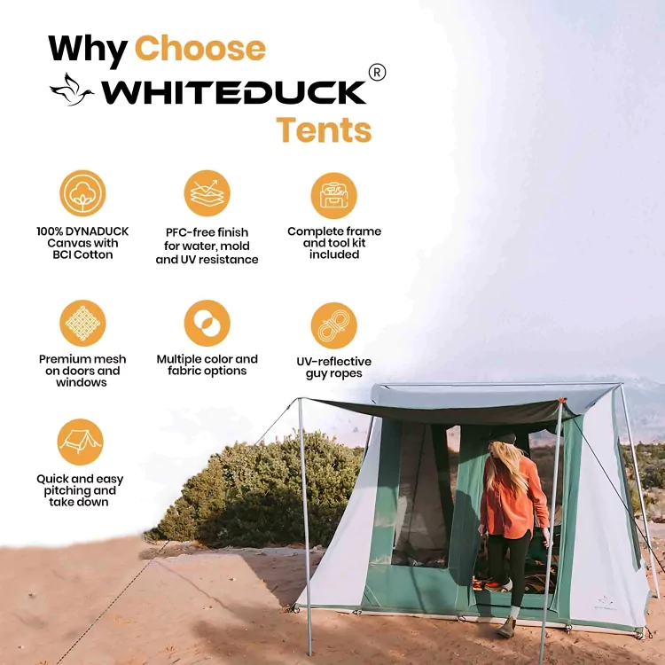 USED - 7'x9' Prota Canvas Cabin Tent, Deluxe - Image 5