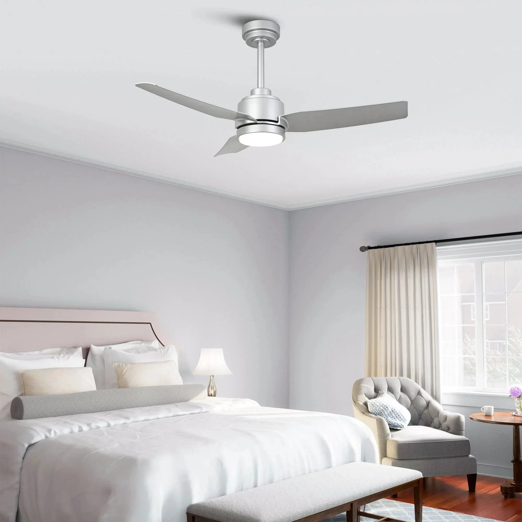 Vaczon 42 Inch 3-Blades Modern Ceiling Fan with Remote Control and LED Light - Image 5