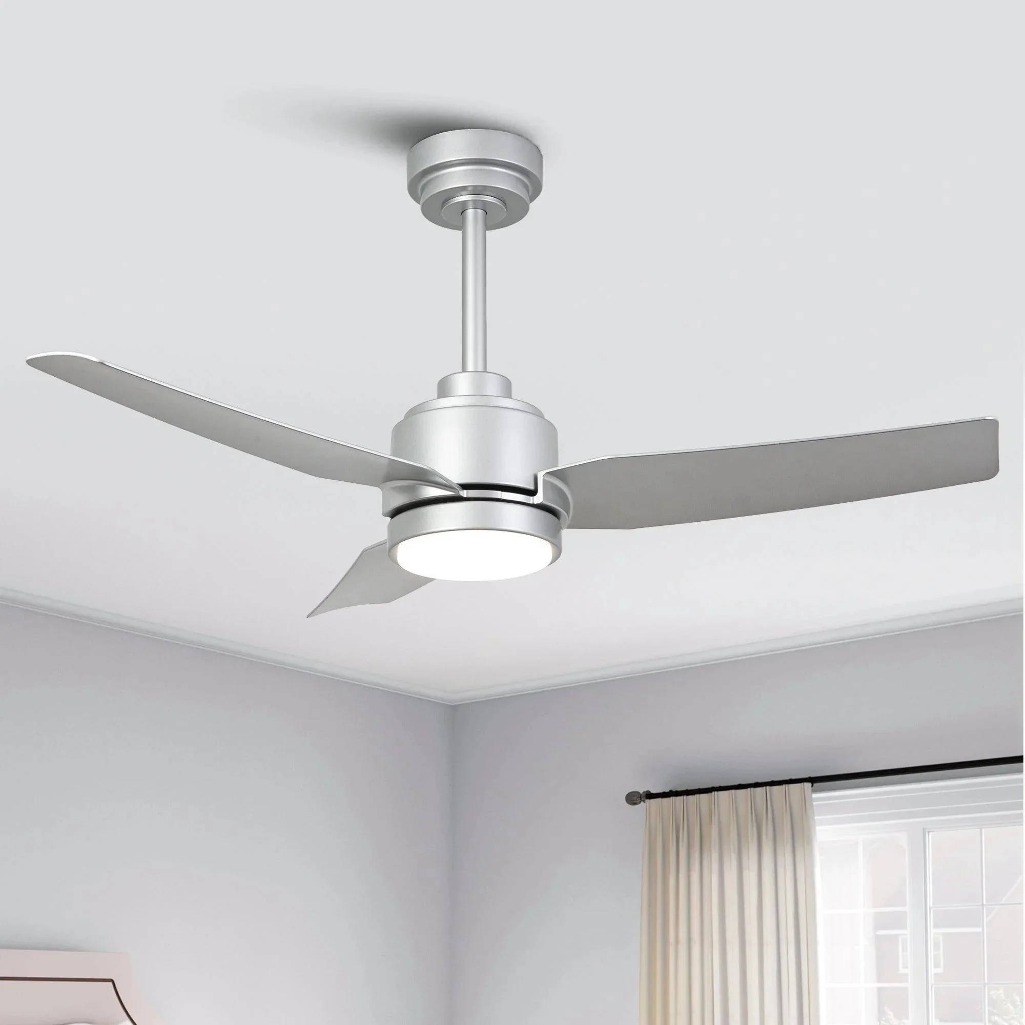 Vaczon 42 Inch 3-Blades Modern Ceiling Fan with Remote Control and LED Light - Image 7