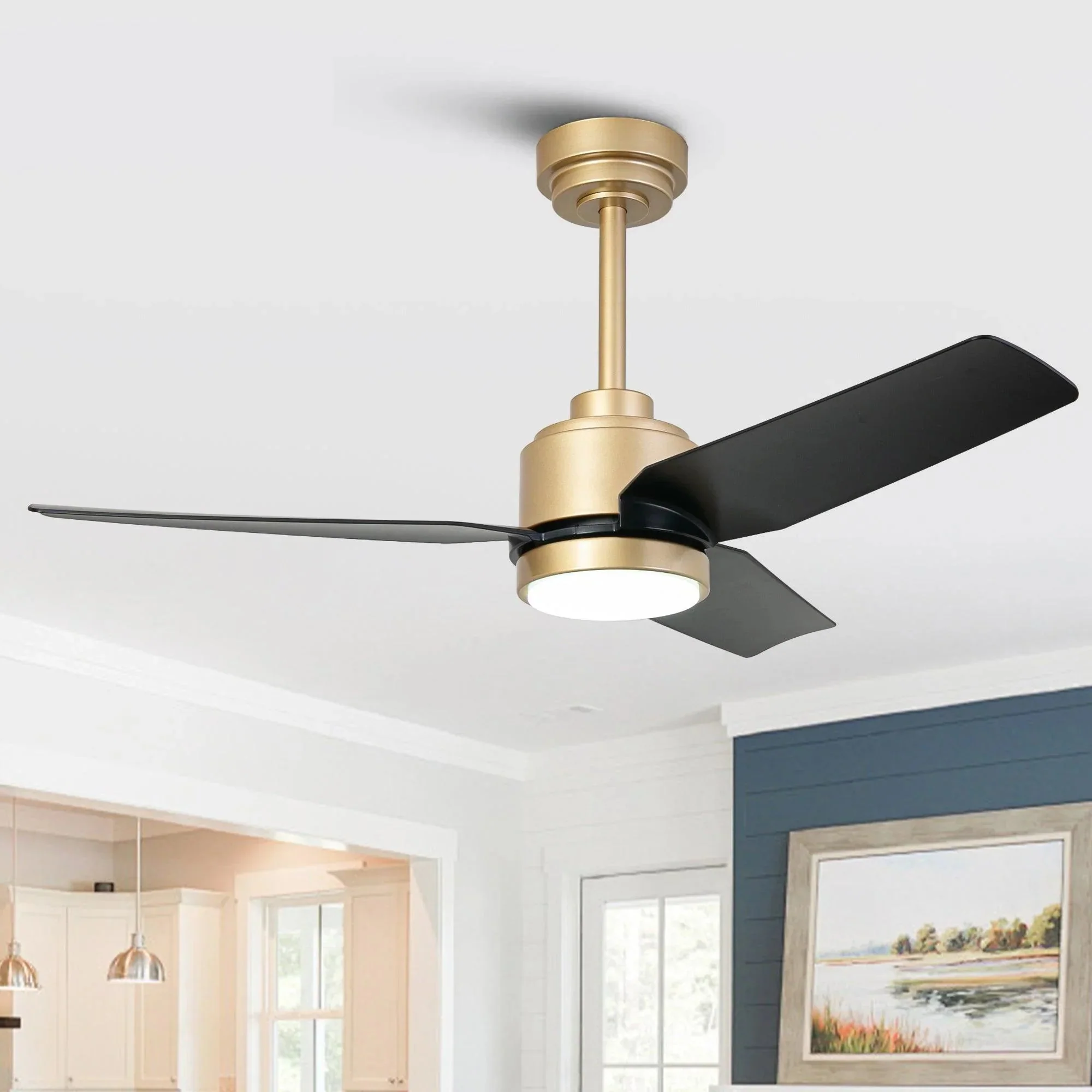 Vaczon 42 Inch 3-Blades Modern Ceiling Fan with Remote Control and LED Light - Image 8