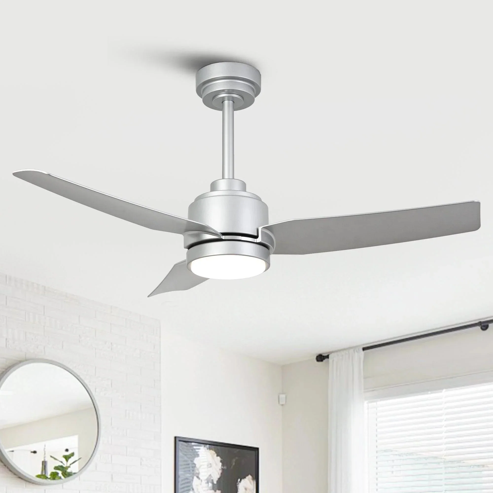 Vaczon 42 Inch 3-Blades Modern Ceiling Fan with Remote Control and LED Light - Image 9