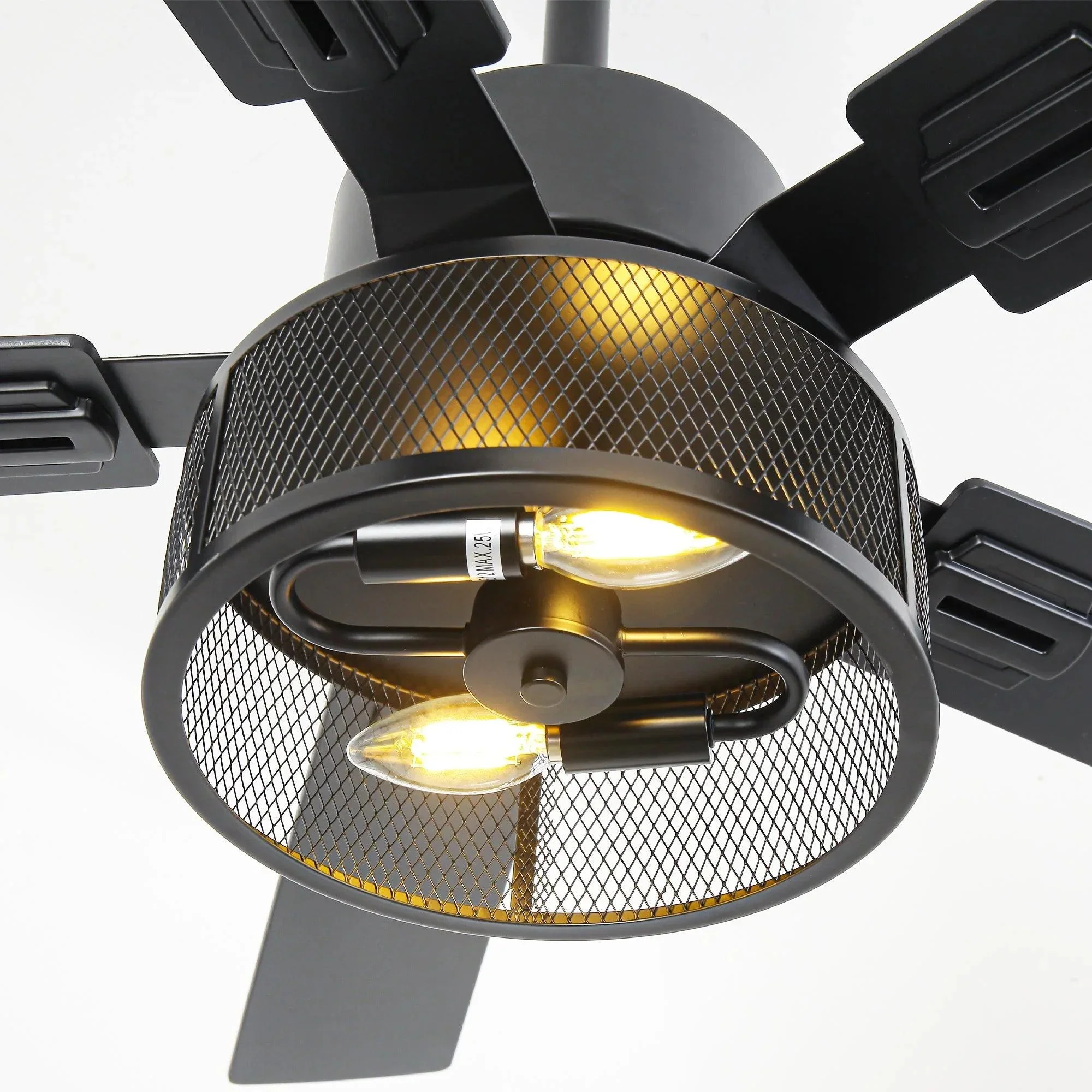 Vaczon 42 Inch 52 Inch 60 Inch Eden Downrod Mount Ceiling Fan with Light and APP & Remote Control - Image 17