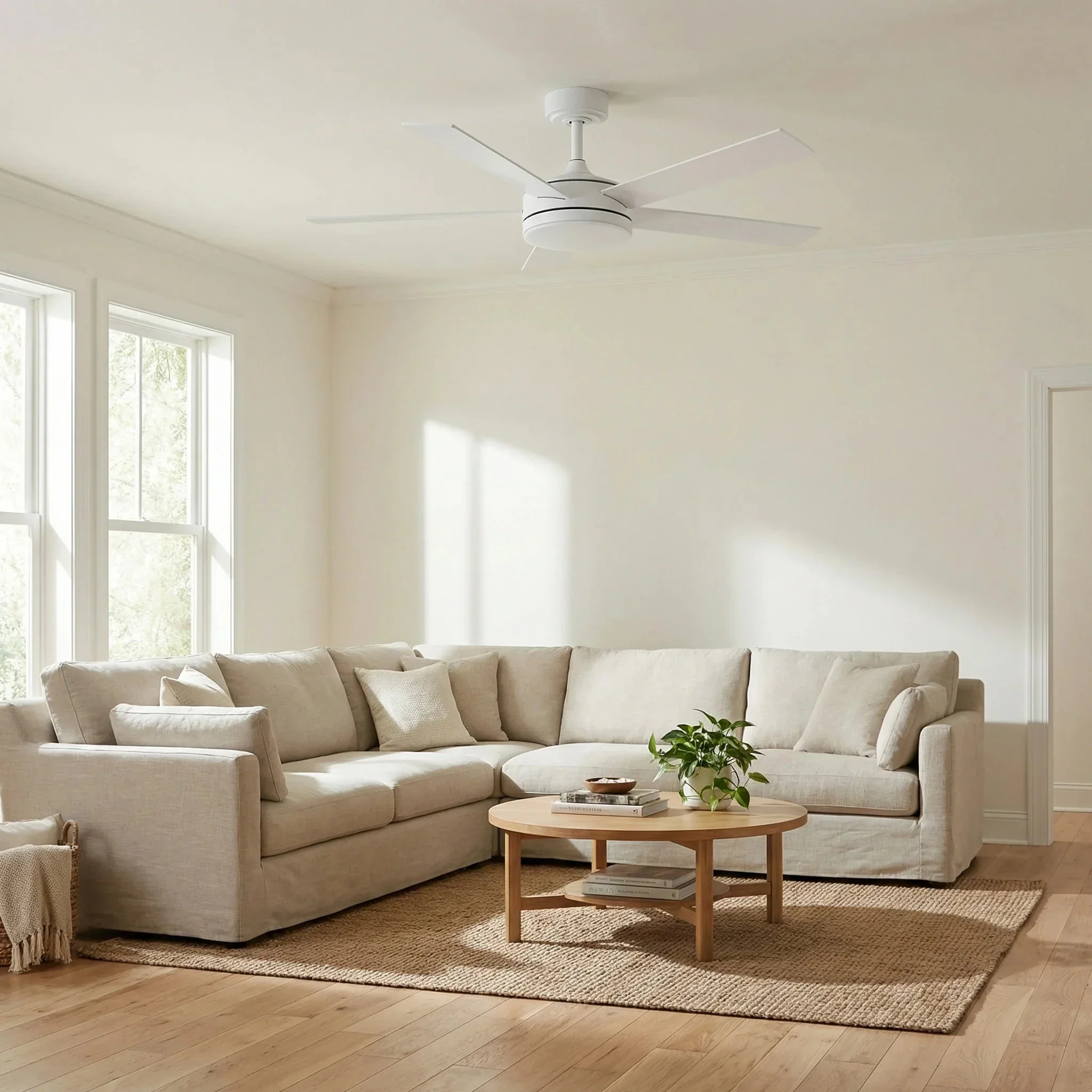 Vaczon 48 Inch Tracy Downrod Mount LED Ceiling Fan with APP & Remote Control - Image 4