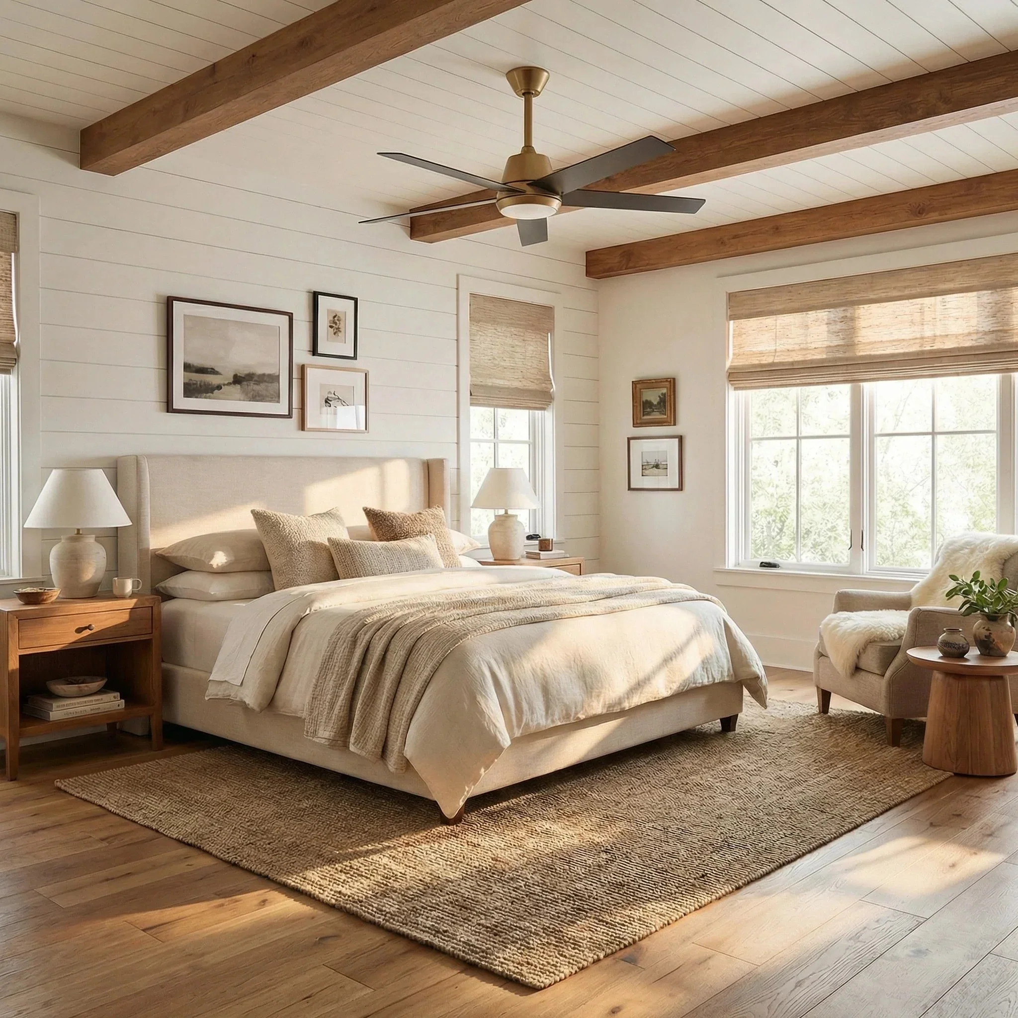 Vaczon 52 Inch Otis Downrod Mount LED Ceiling Fan with APP & Remote Control - Image 2