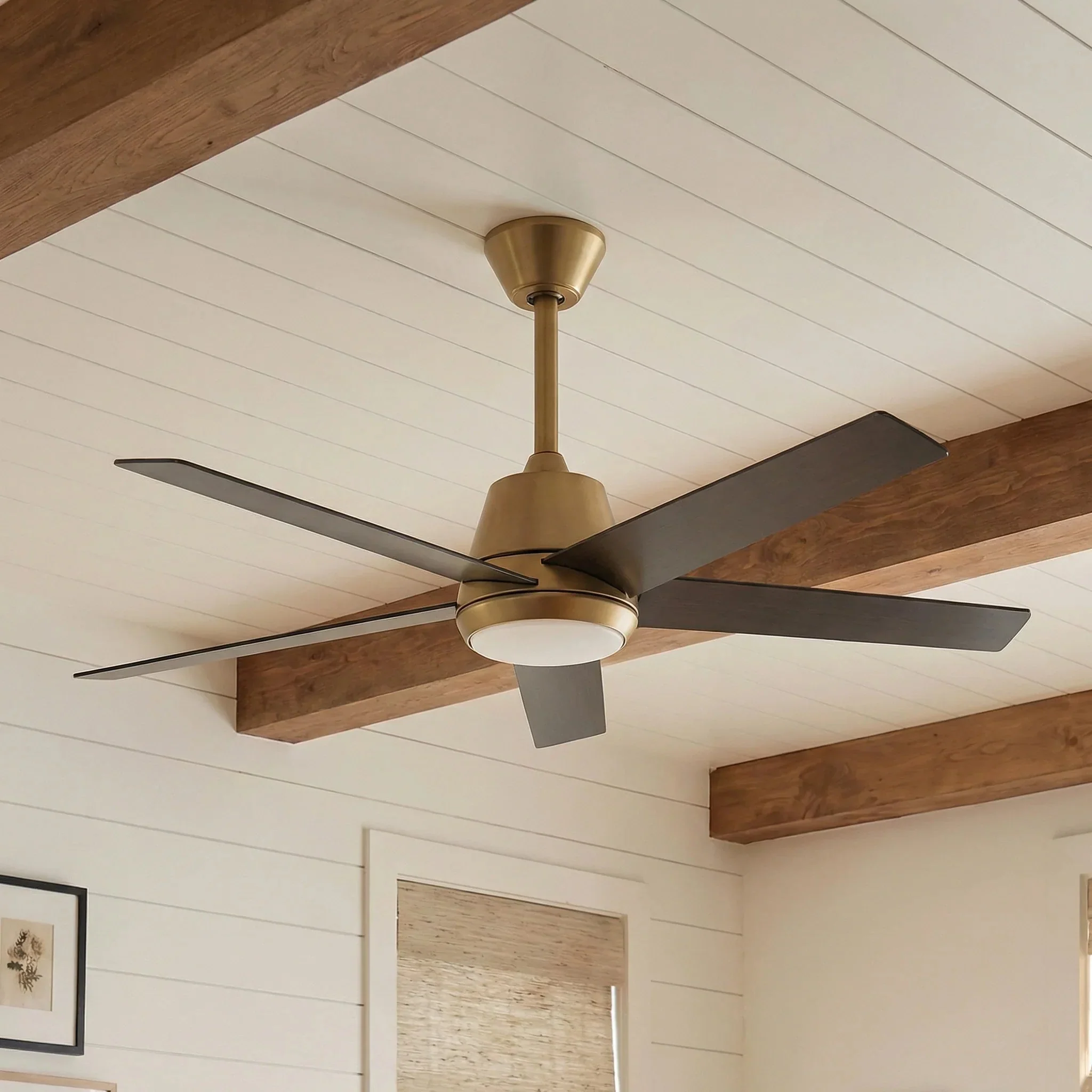 Vaczon 52 Inch Otis Downrod Mount LED Ceiling Fan with APP & Remote Control - Image 6