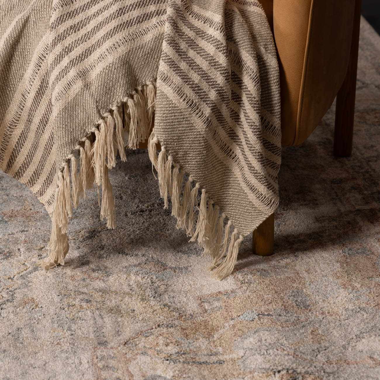 Vaeda Blue & Beige Thick Luxe Rug - Image 6