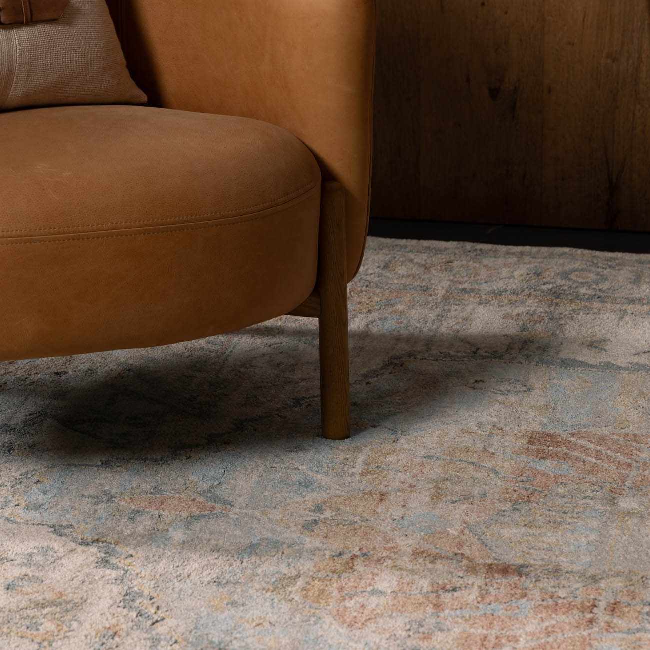 Vaeda Blue & Beige Thick Luxe Rug - Image 7