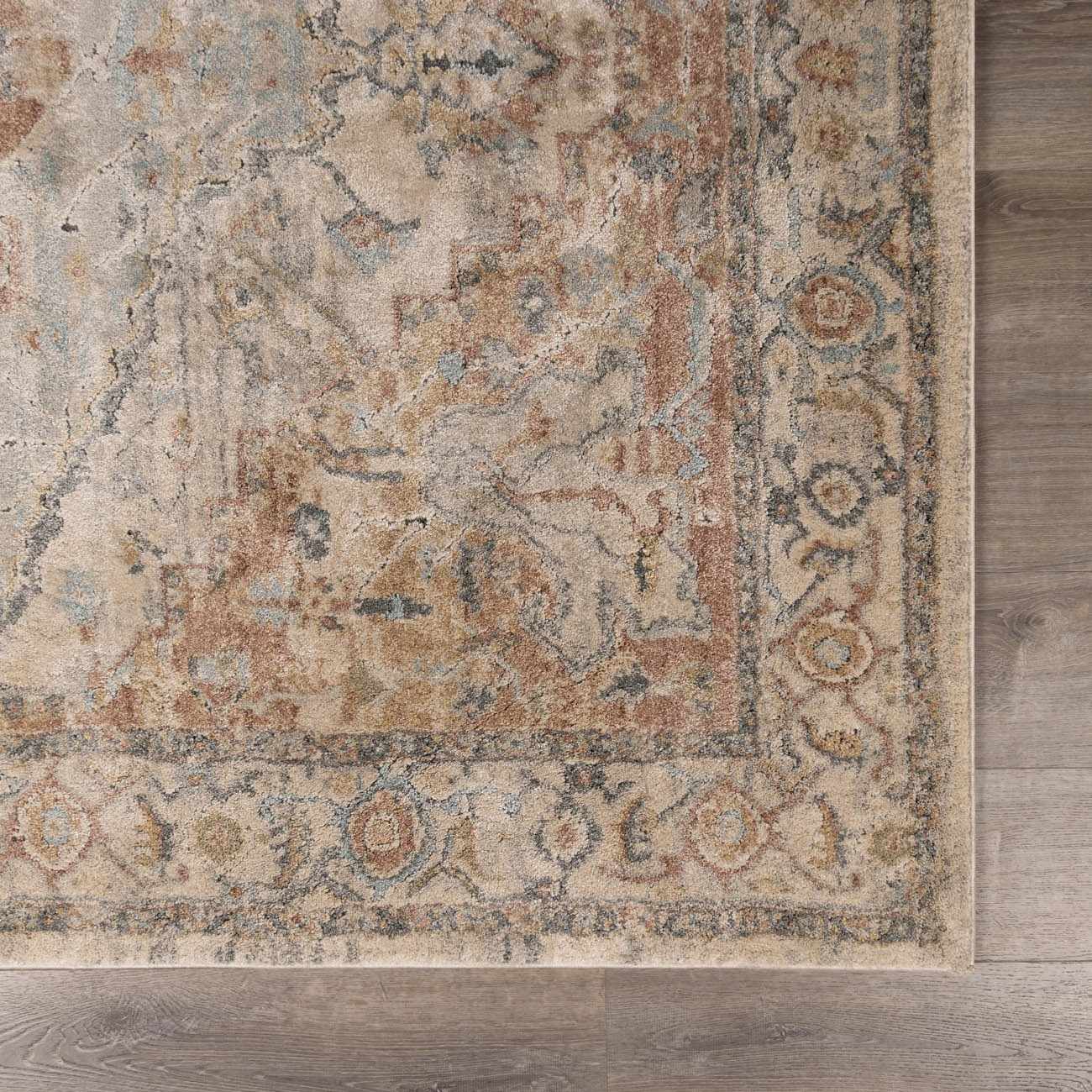 Vaeda Blue & Beige Thick Luxe Rug - Image 8