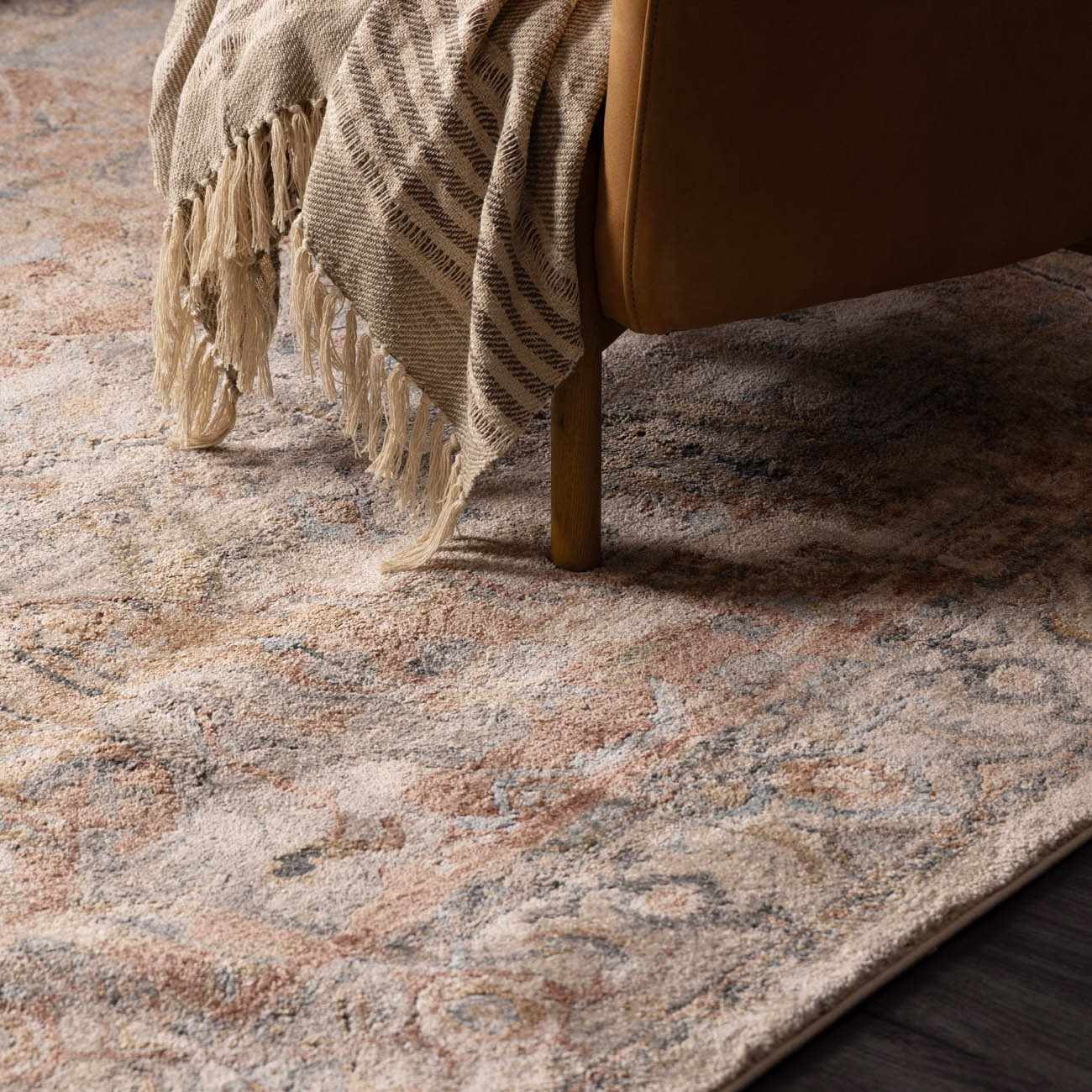 Vaeda Blue & Beige Thick Luxe Rug - Image 9