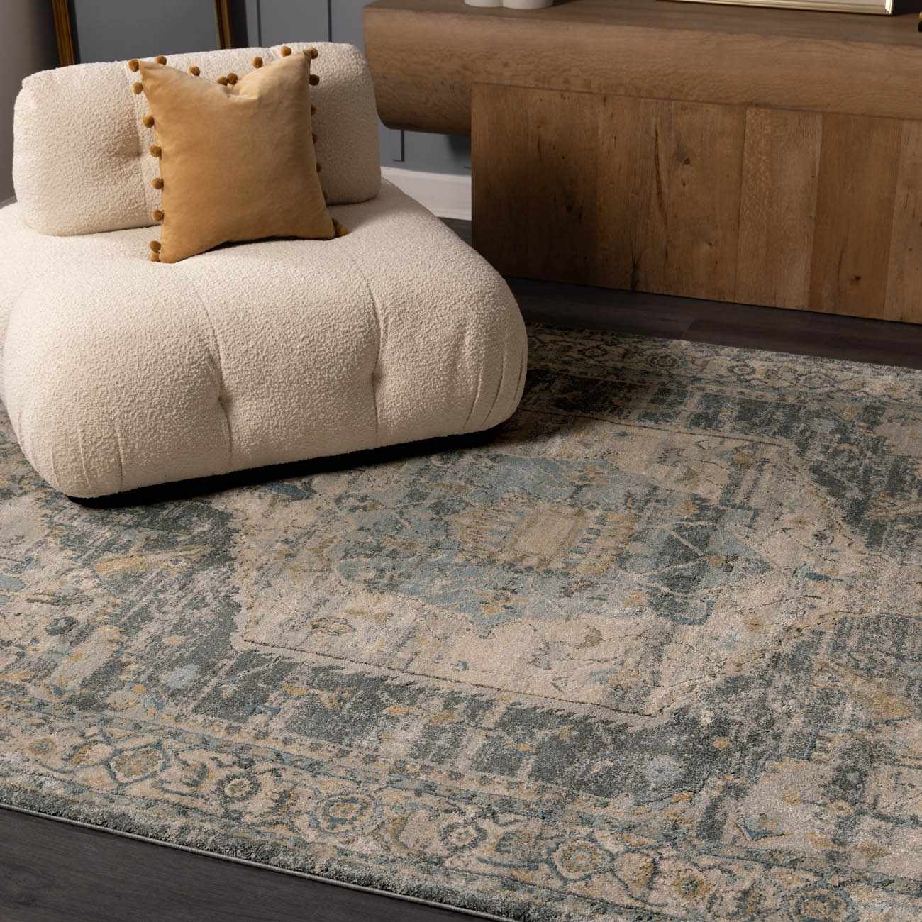 Vaeda Blue Thick Luxe Rug - Image 10