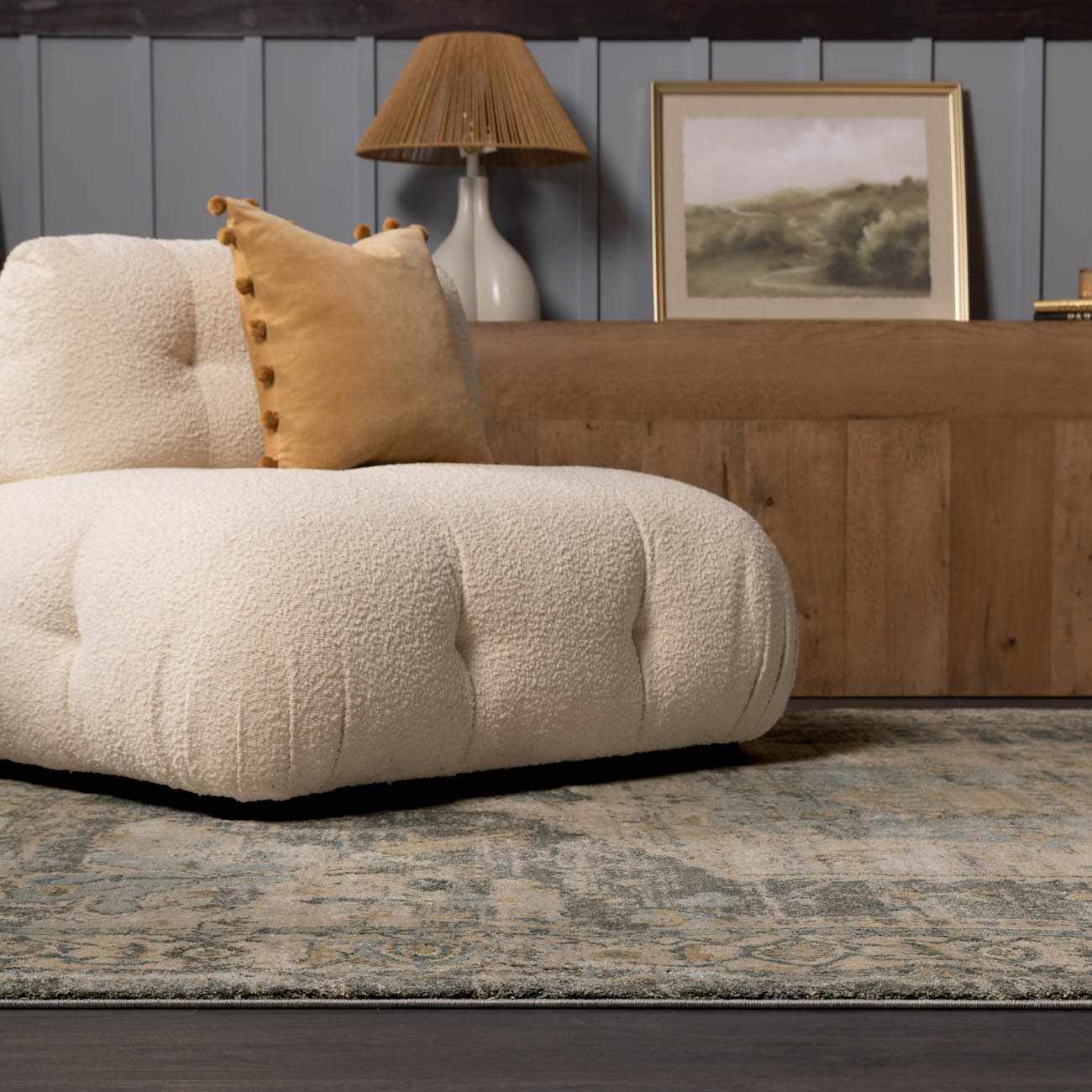 Vaeda Blue Thick Luxe Rug - Image 9