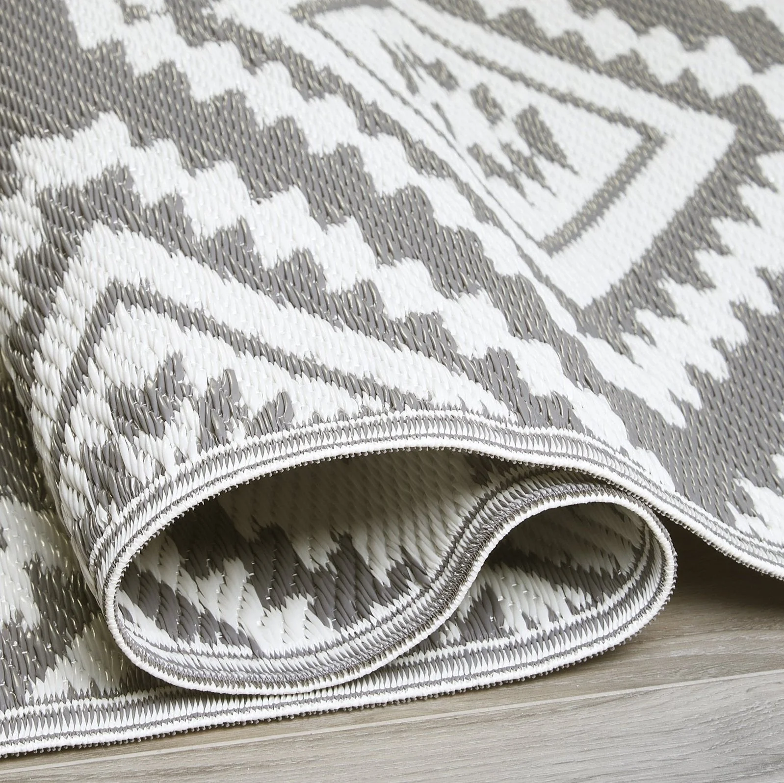 Valencia - Gray Outdoor Rug for Patio FINAL SALE - Image 4