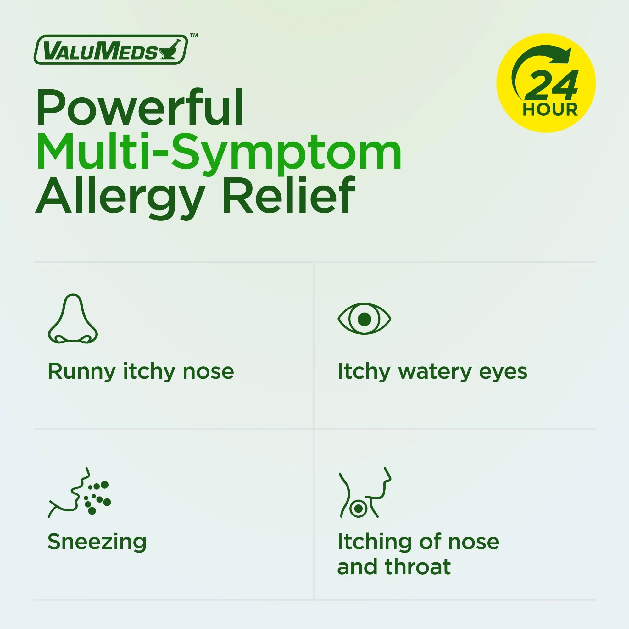 ValuMeds 24-Hour Allergy Medicine Antihistamine for Pollen, Hay Fever, Dry, Itchy Eyes, Allergies | Cetirizine HCl 10mg Caplets, Compare to Leading Brand (500 Count) - Image 6