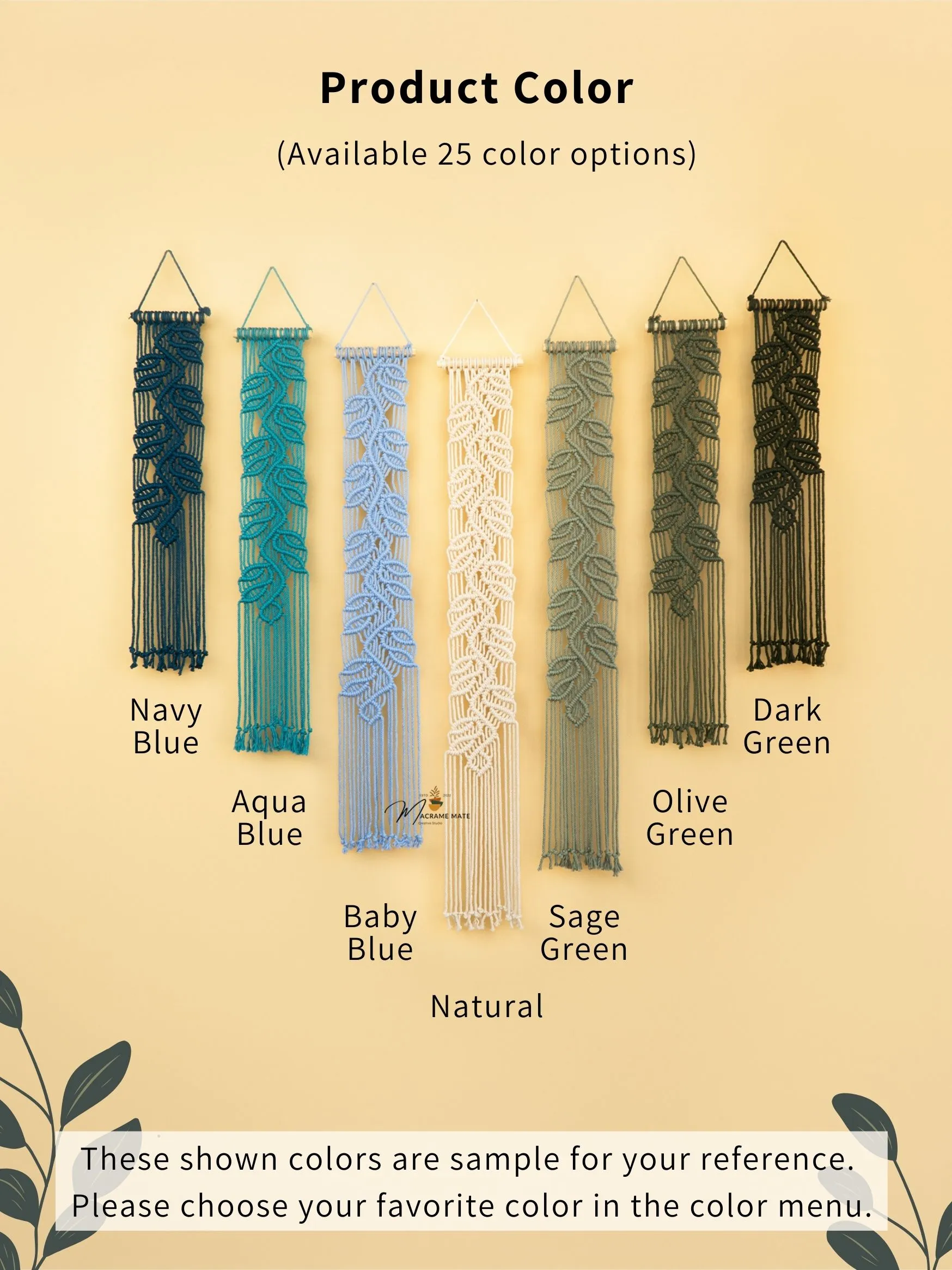 Vela Blue Green Macrame Wall Hangings - Image 5