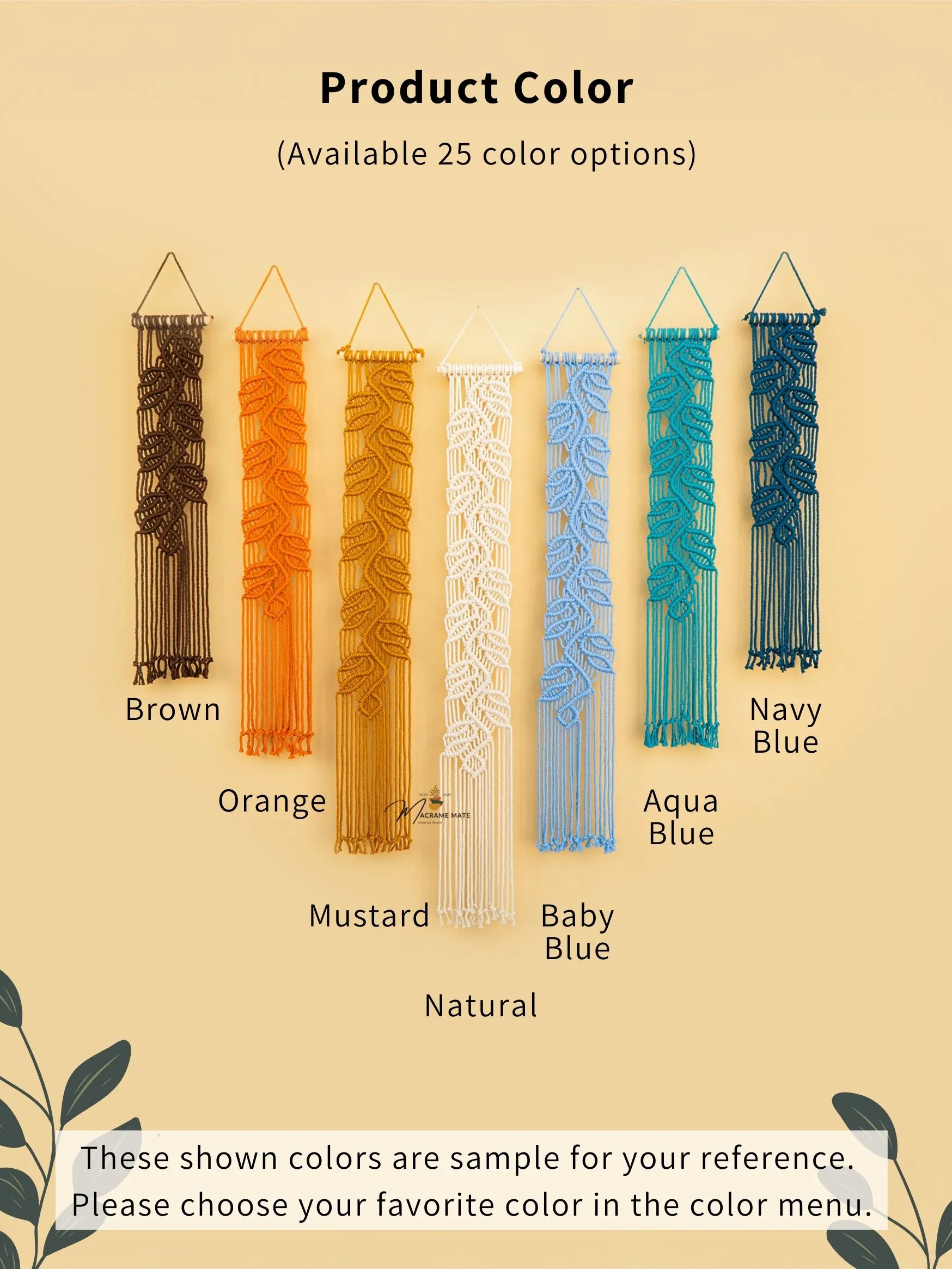 Vela Earth Blue Macrame Wall Hangings - Image 5