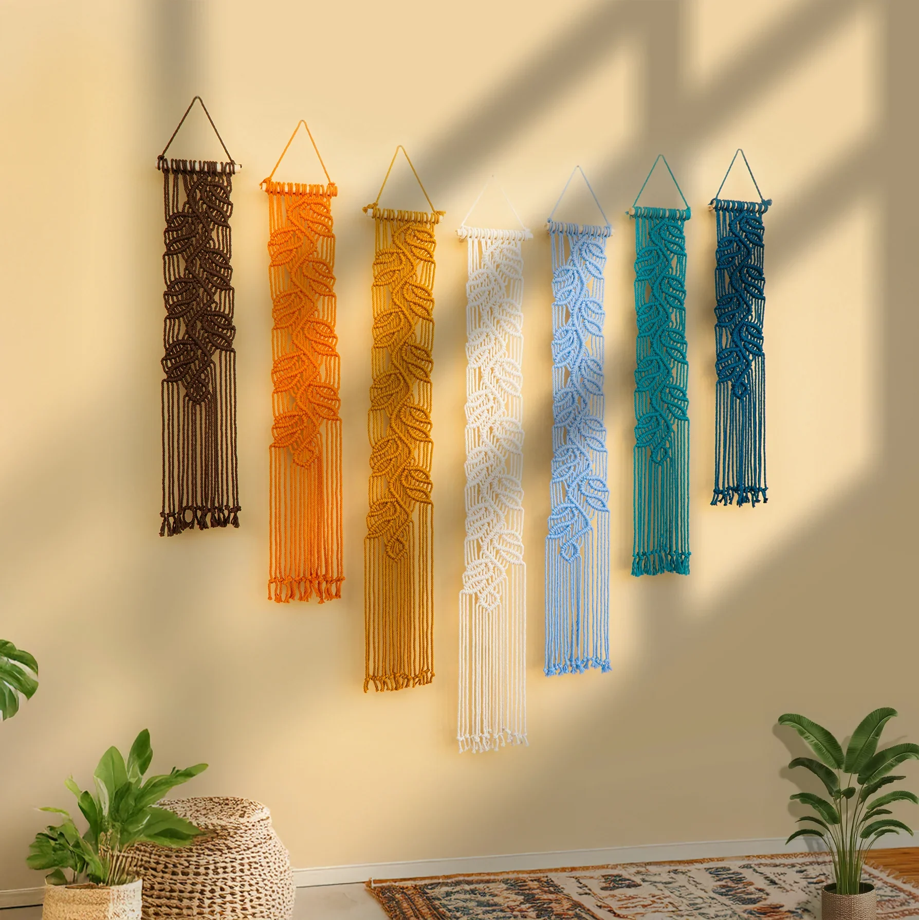 Vela Earth Blue Macrame Wall Hangings - Image 6