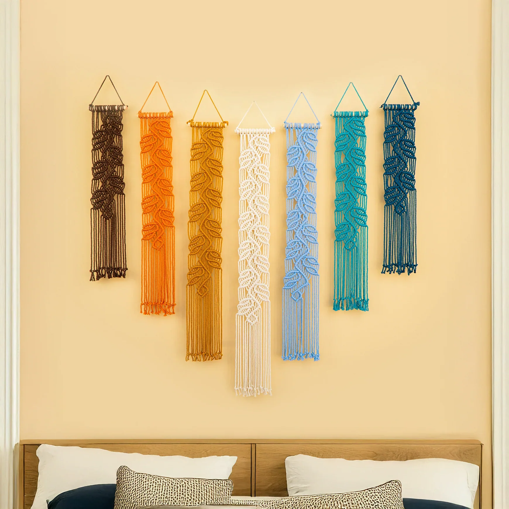 Vela Earth Blue Macrame Wall Hangings - Image 7