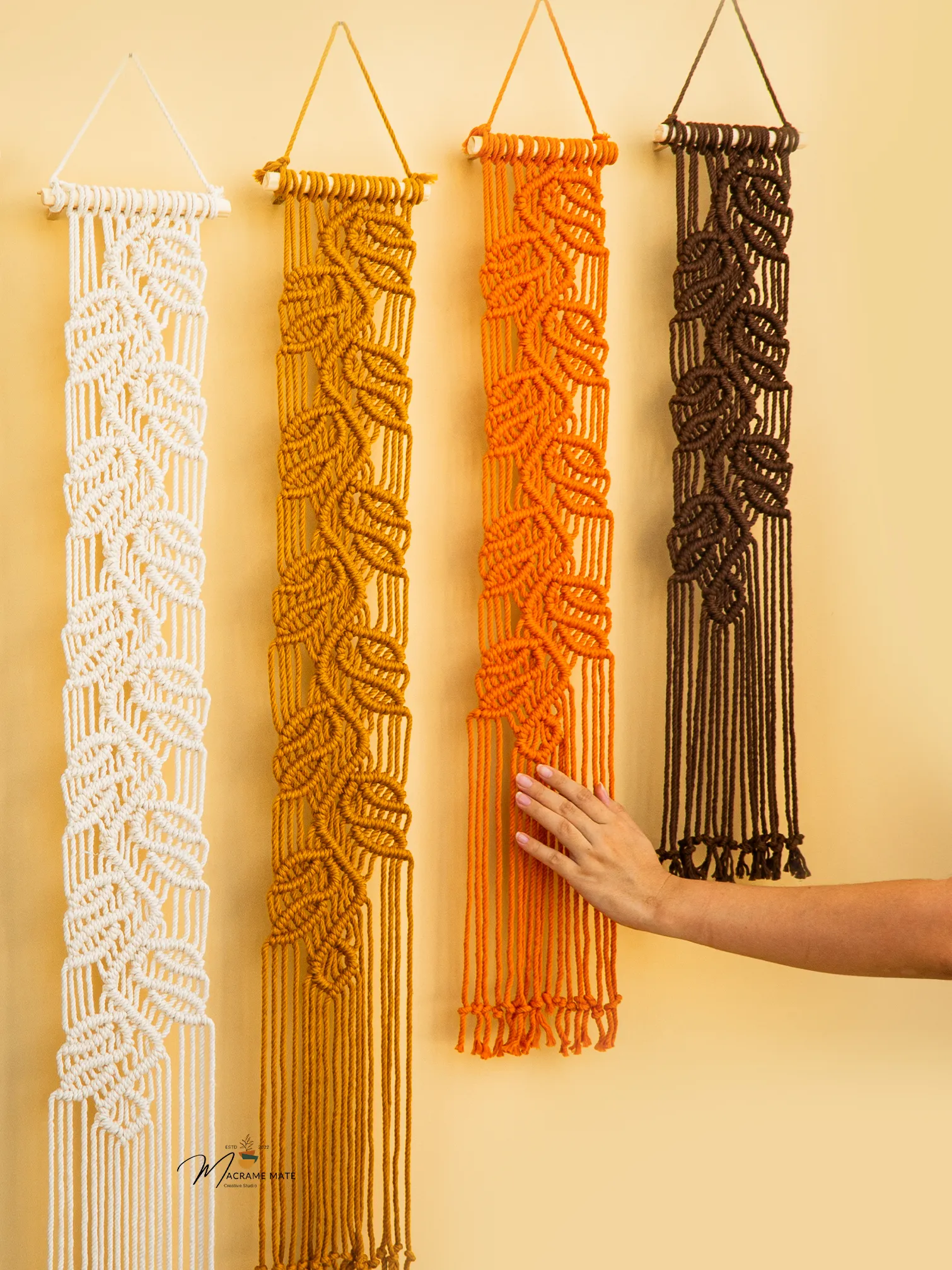 Vela Green Earth Macrame Wall Hangings - Image 7
