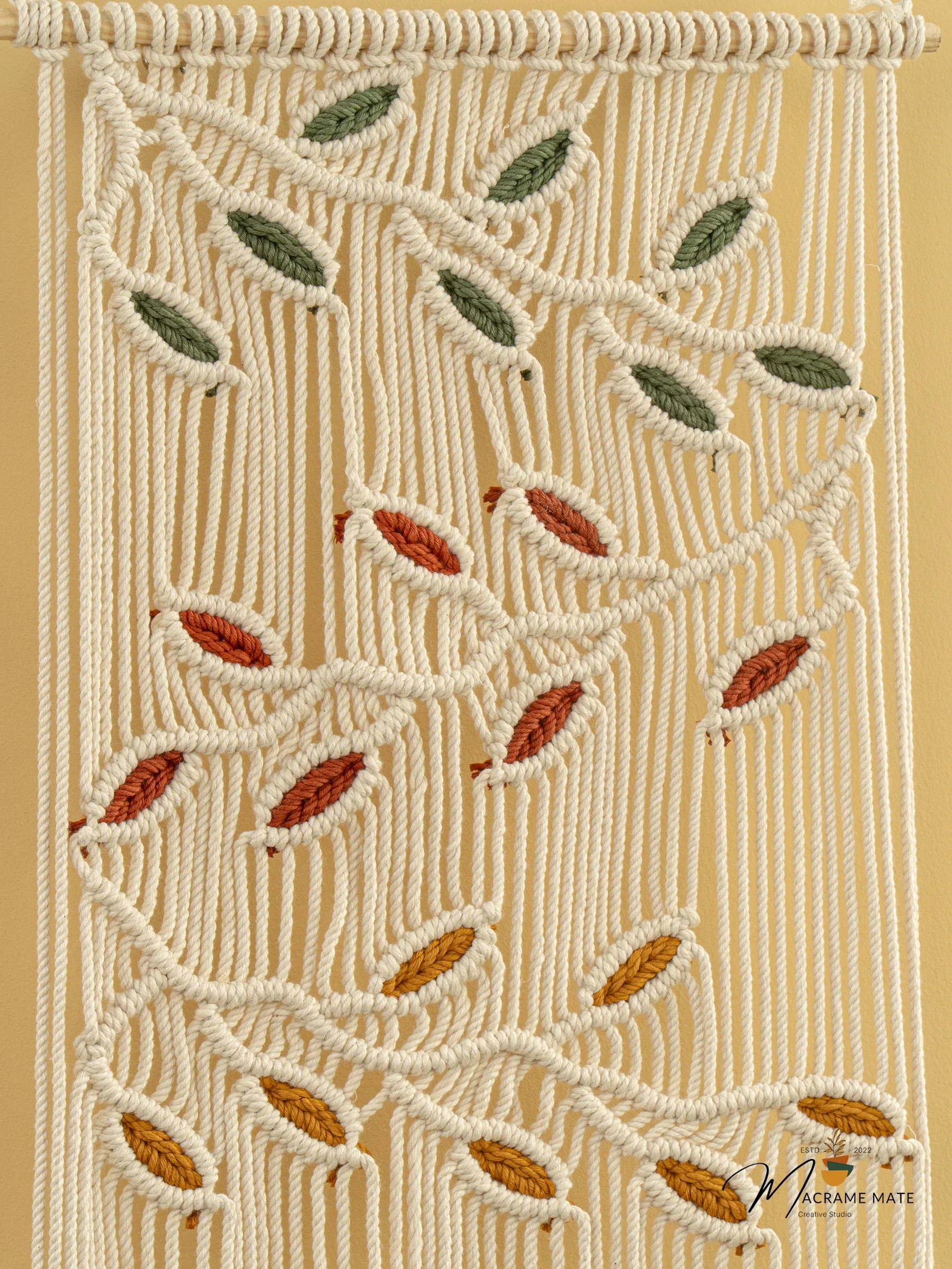 Vela Natural Macrame Leaves - Image 6