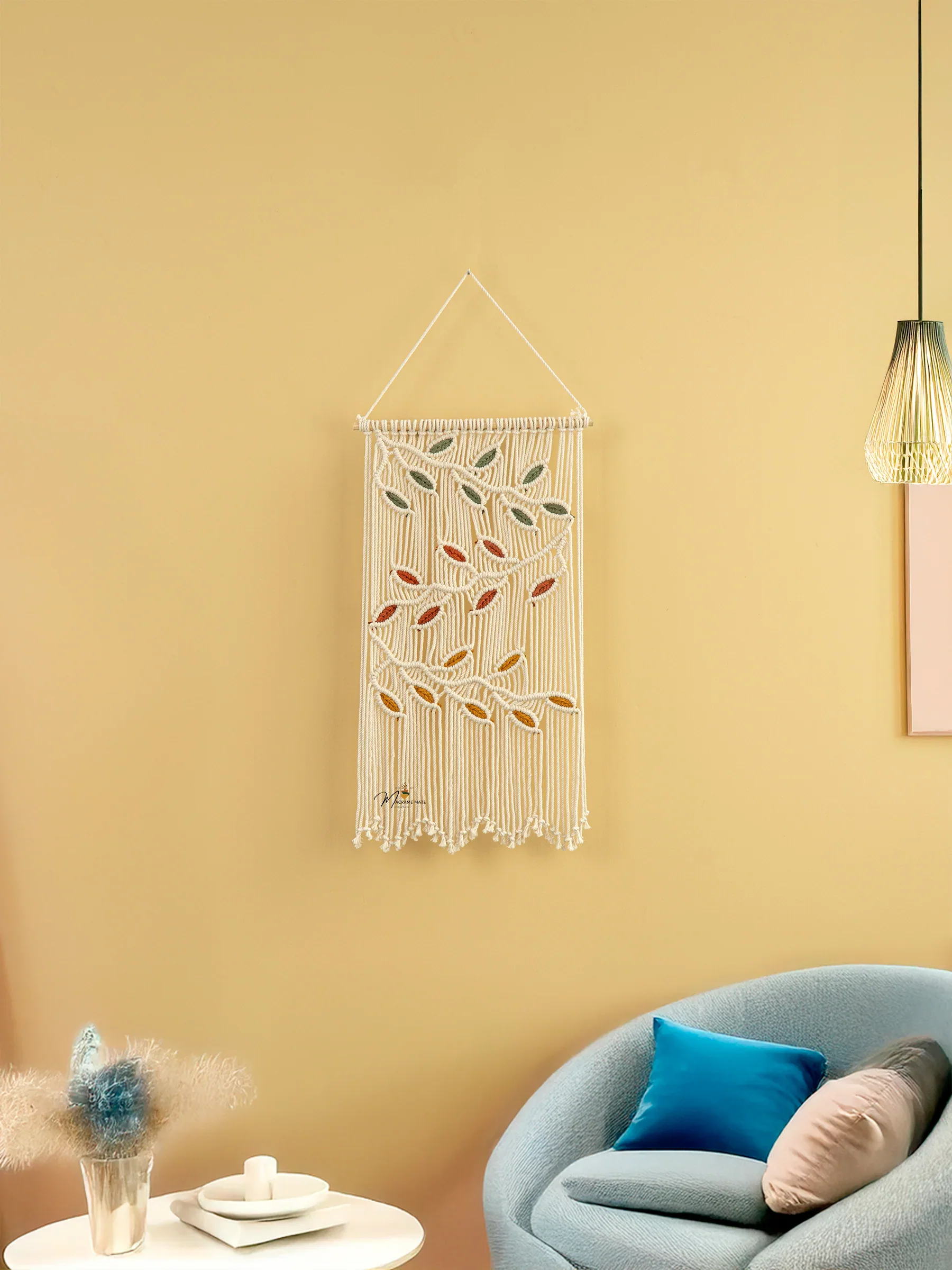 Vela Natural Macrame Leaves - Image 7