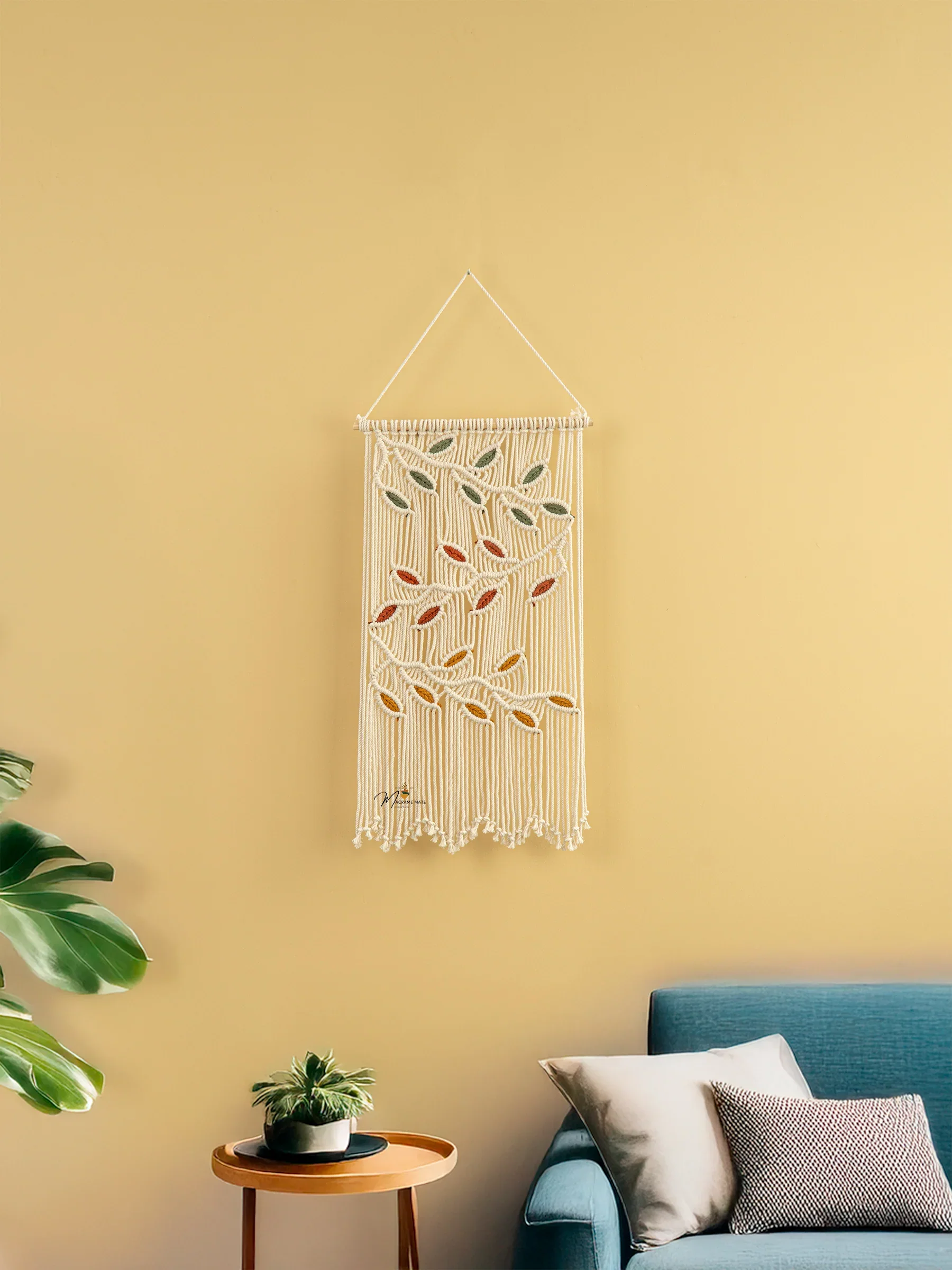 Vela Natural Macrame Leaves - Image 8