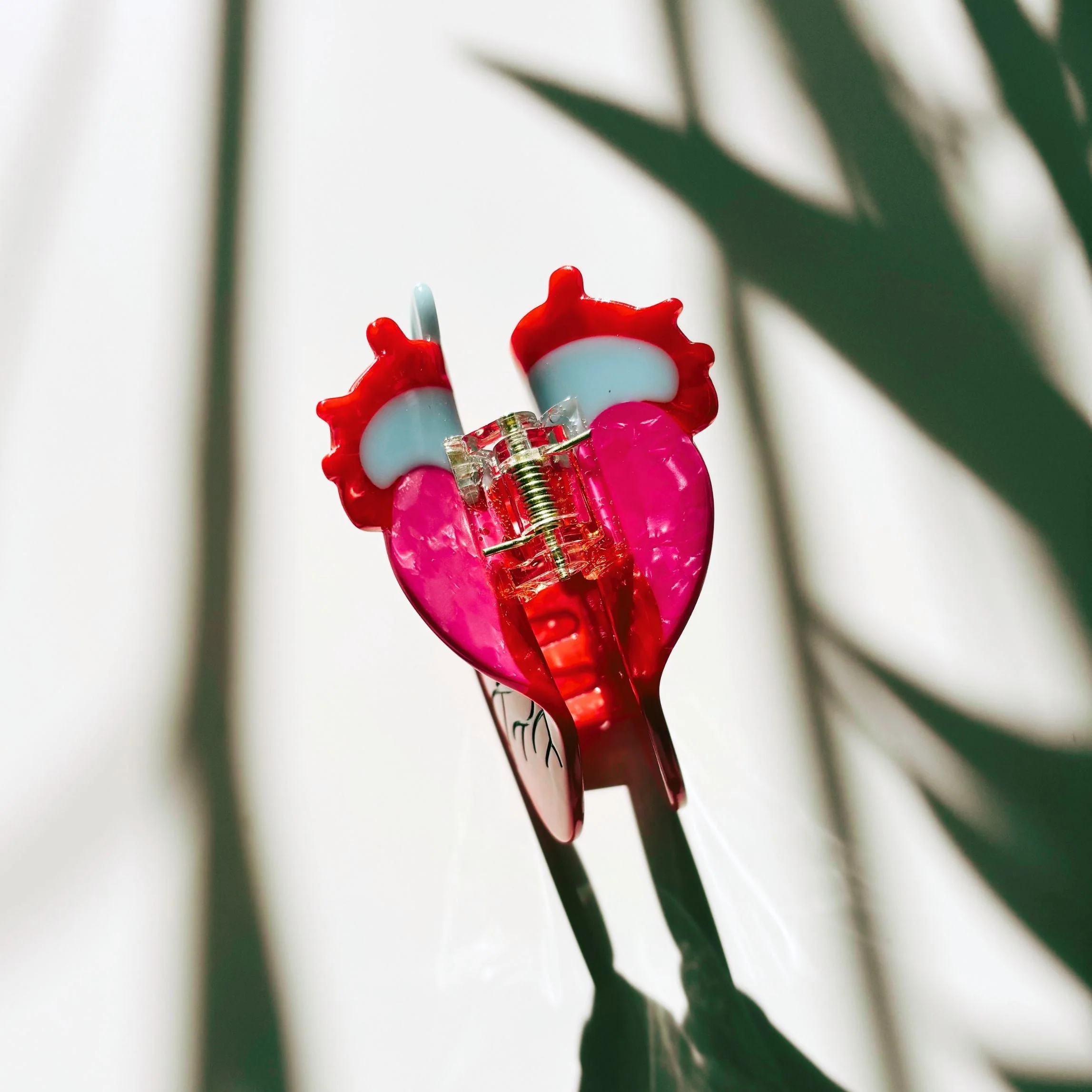 Velvet Claws Anatomical Heart Hair Clip | Red Heart Shaped Claw Clip - Image 3