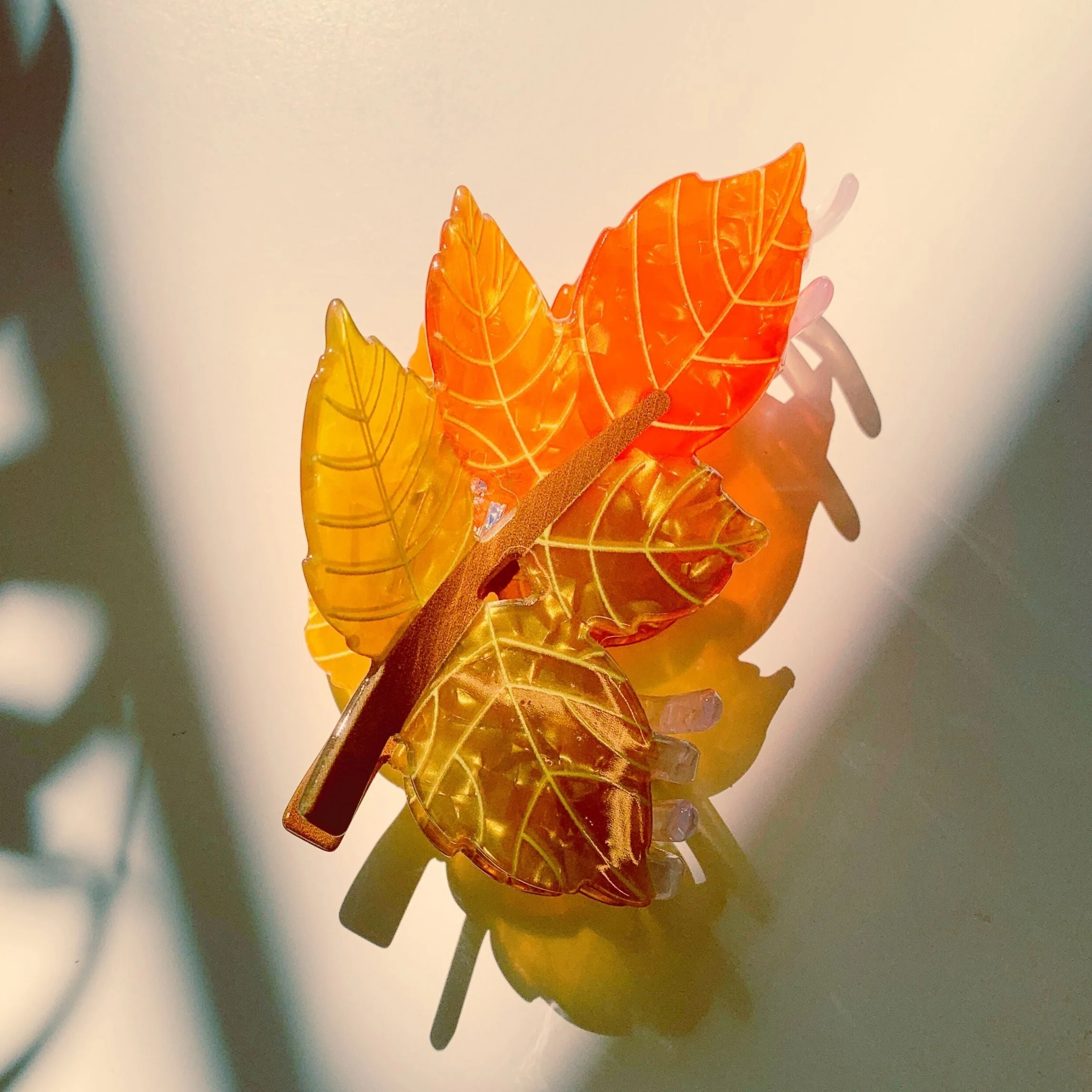 Velvet Claws Autumn Leaf Hair Clip - Image 7