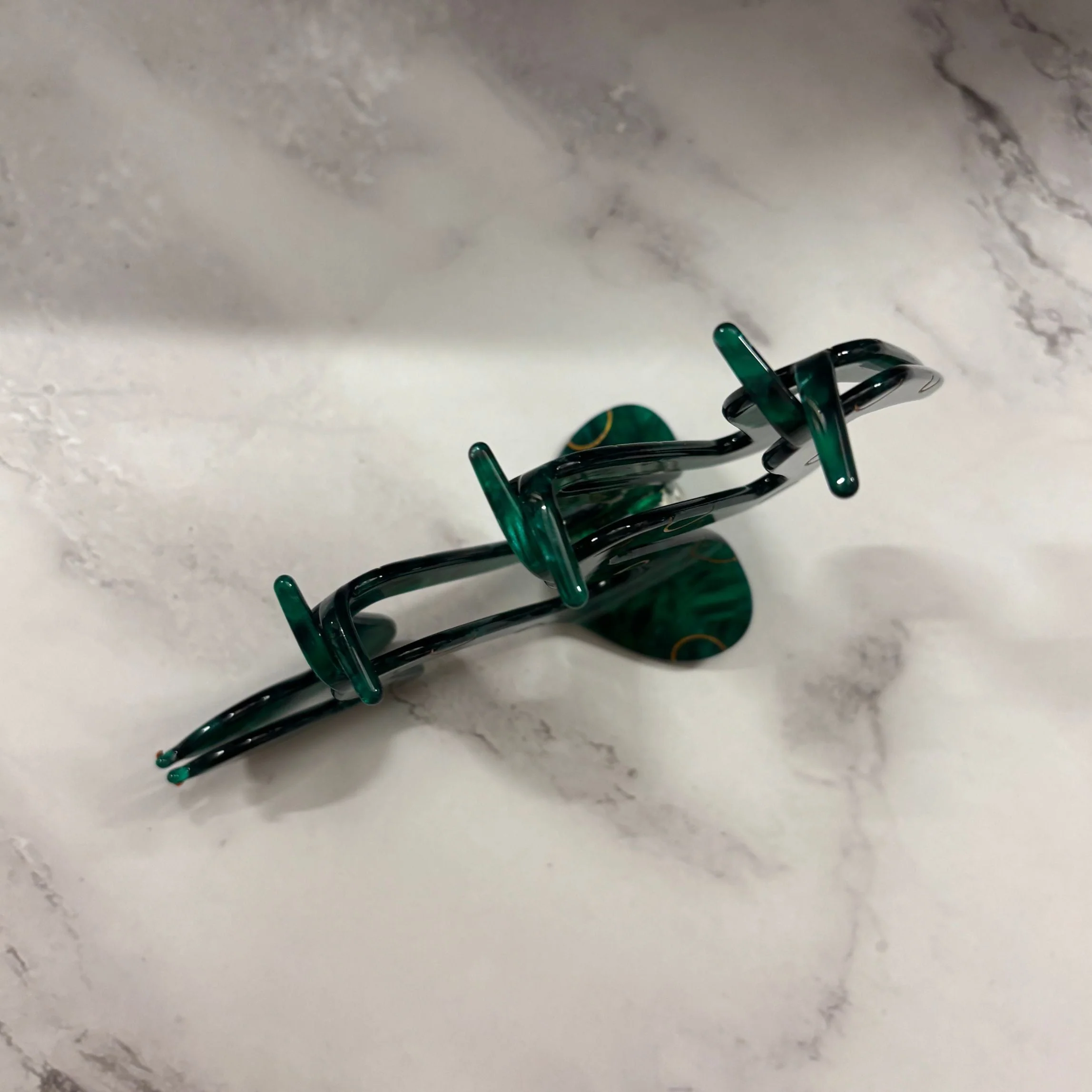 Velvet Claws Cleopatra Green Snake Hair Claw - Image 11
