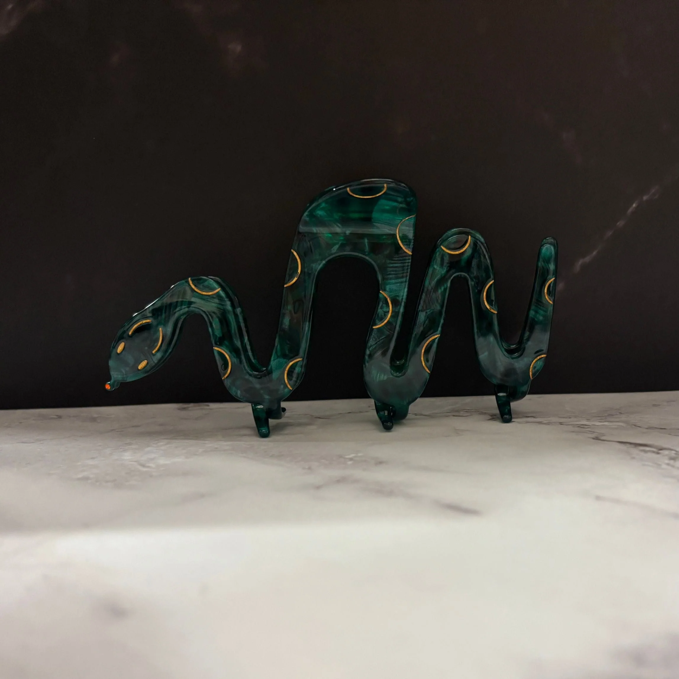 Velvet Claws Cleopatra Green Snake Hair Claw - Image 14